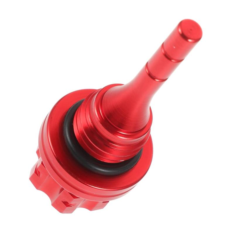 Amosfun Überprüfung Des Motorölbehälters Klein Passend Für Motorfüllstand Getriebeölstand Tank Rote Aluminiumlegierung von Amosfun