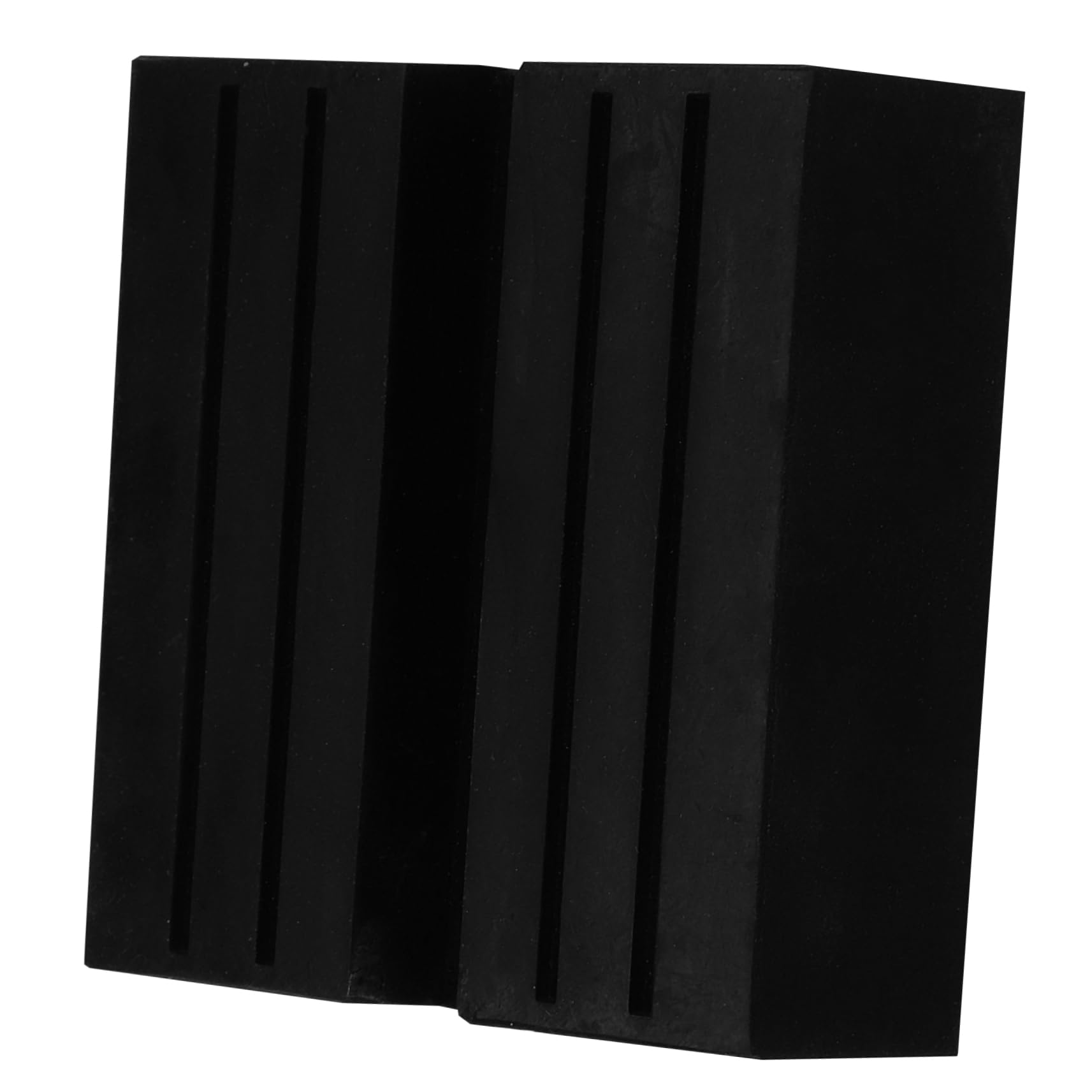 Amosfun Wagenheber-Stützblock Stützfuß Jack-Pad Stand Trailer Jack stabilisierend Wohnwagen Pads Werkzeug gummimatte Stabilisator-Wagenheberpolster Bodenheberauflage Black von Amosfun