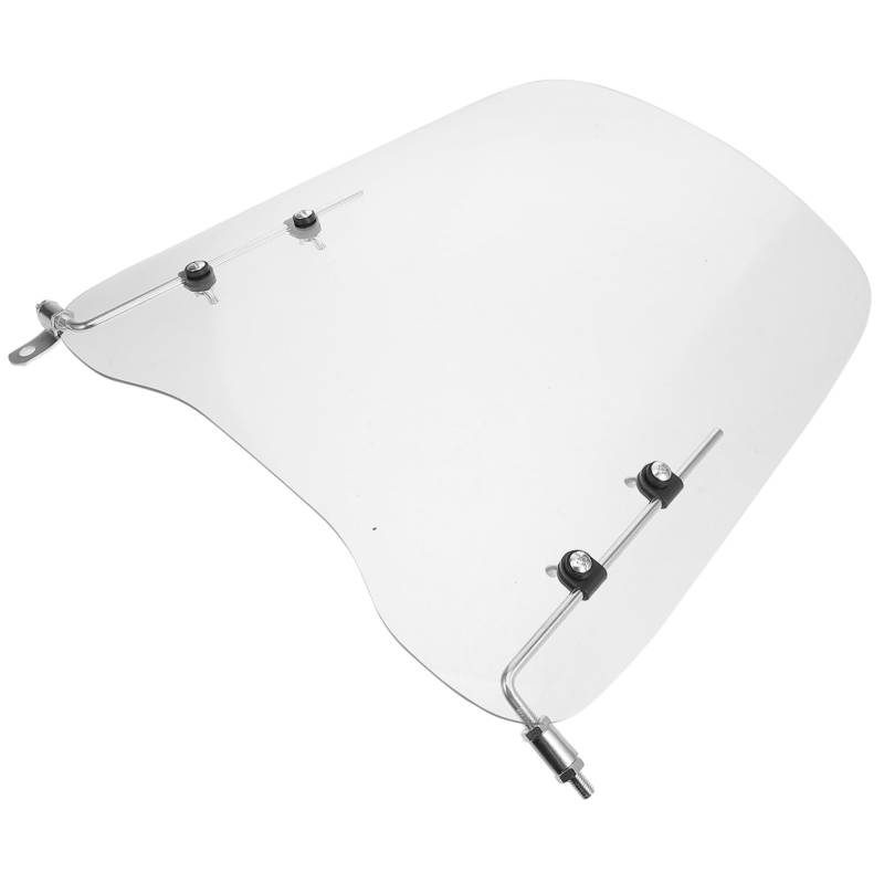 Amosfun Windschutzscheibe Bildschirm groß motorrad windabweiser Windablenktor Motorradteil Motorradzubehör Motorrad Versorgung Windschott für Motorrad Stk Transparent von Amosfun