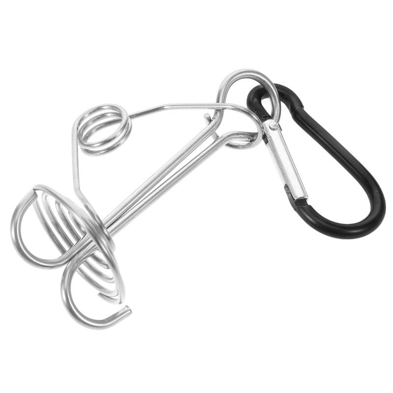 Amosfun Zeltnagelzubehör Campingseilschnalle Multifunktions Seilspanner Tragbarer Seilspanner Praktischer Seilspanner Campingzeltzubehör Schnallenspanner Schwarzes Metall von Amosfun
