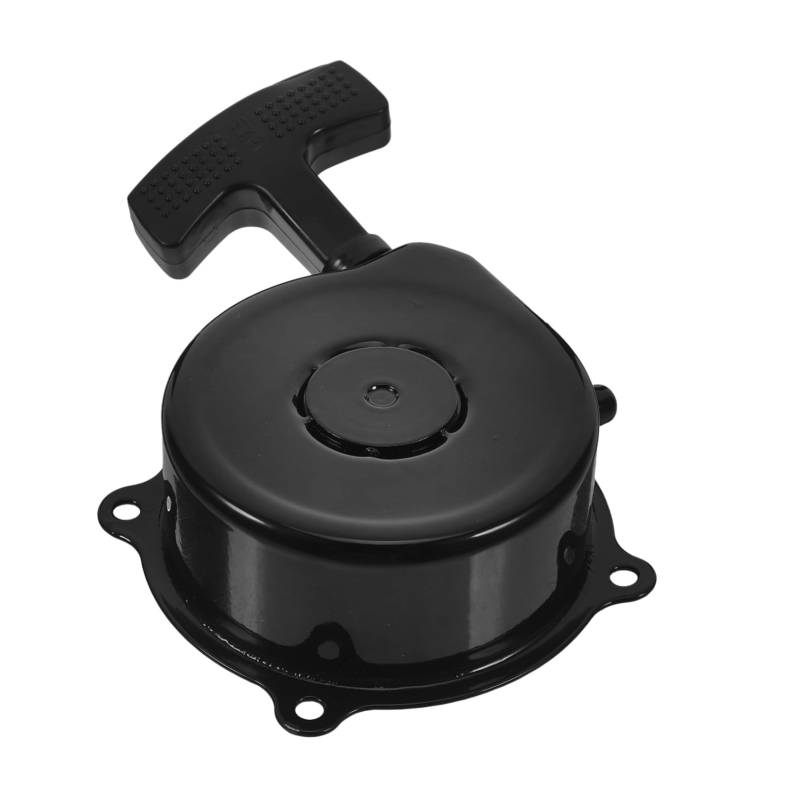 Amosfun Ziehen Sie die Platte an Starterseil ziehen Aluminium trete Motorrad Ersatz-Seilzugstarter-Baugruppe Anlasser ziehen Zubehör für Minifahrräder Metall Black von Amosfun