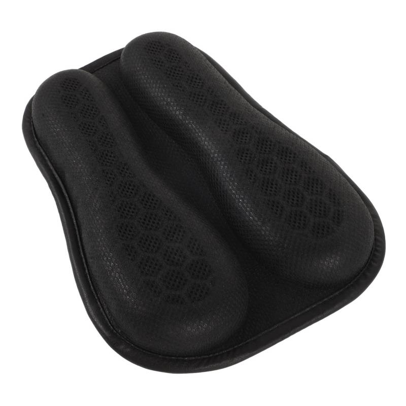 Amosfun sitzbezug für motorrad Motorrad-Gel-Sitzpolster motorrad sitzpolster Zurück Unterlage groß Fahrradzubehör Motorradsitzkissen für Radfahrer Motorradsitzpolster Black von Amosfun