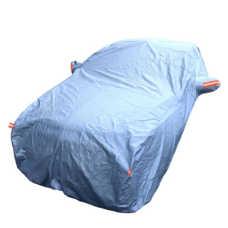 Amosfun wasserdichte Halbautoabdeckung mit UV Schutz Allwetter Karosserieabdeckung für Pkws Atmungsaktiv und Schützt Frost und Innen und Außenbereich von Amosfun