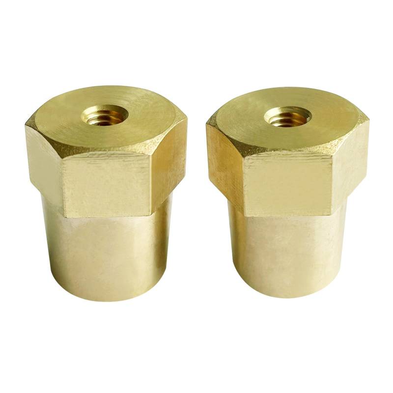 Ampper M6 Thread Female Brass Battery Terminal Post Adapter Battery Terminal Charging Posts für M6 Stud Extension, Packung mit 2 von Ampper