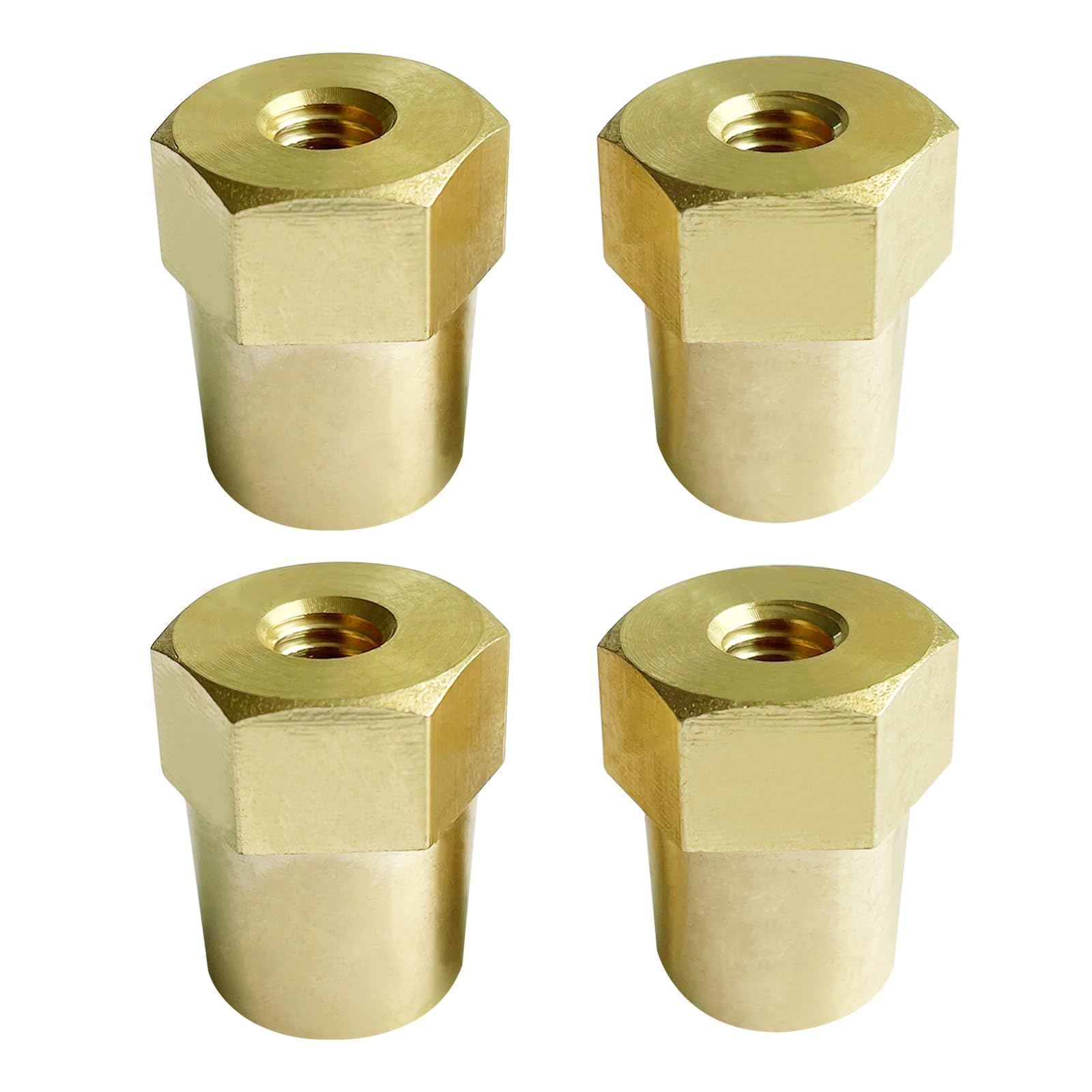 Ampper M8 Thread Female Brass Battery Terminal Post Adapter Battery Charging Post Terminals für M8 Stud Extension, Packung mit 4 Ampper M8 Thread Female Brass Battery Terminal Post Adapter Battery Charging Post Terminals für M8 Stud Extension, Packung mit 4 von Ampper