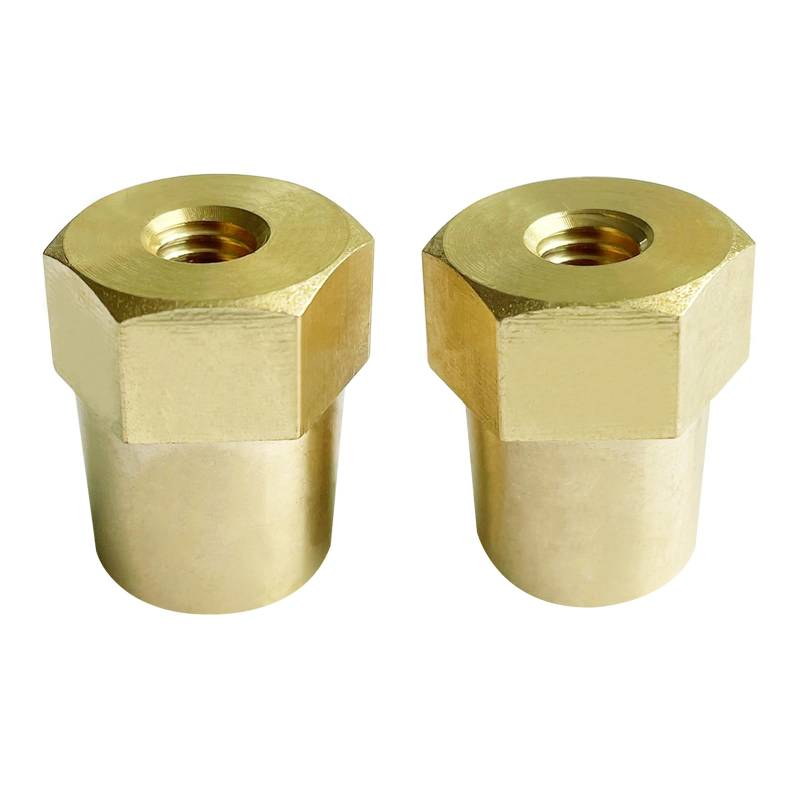 Ampper M8 Thread Female Brass Battery Terminal Post Adapter Batterieklemme Ladepole für M8 Stud Erweiterung, Packung mit 2 von Ampper