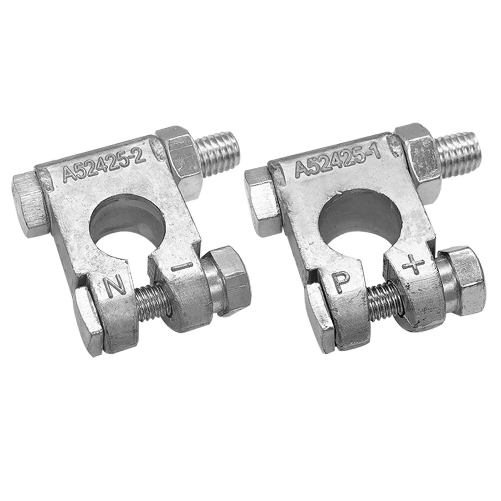 Ampper Military Spec Batterieklemme Ende, Top Post Batterieklemme Set für Marine Auto Boot RV Fahrzeuge (1 Paar) von Ampper