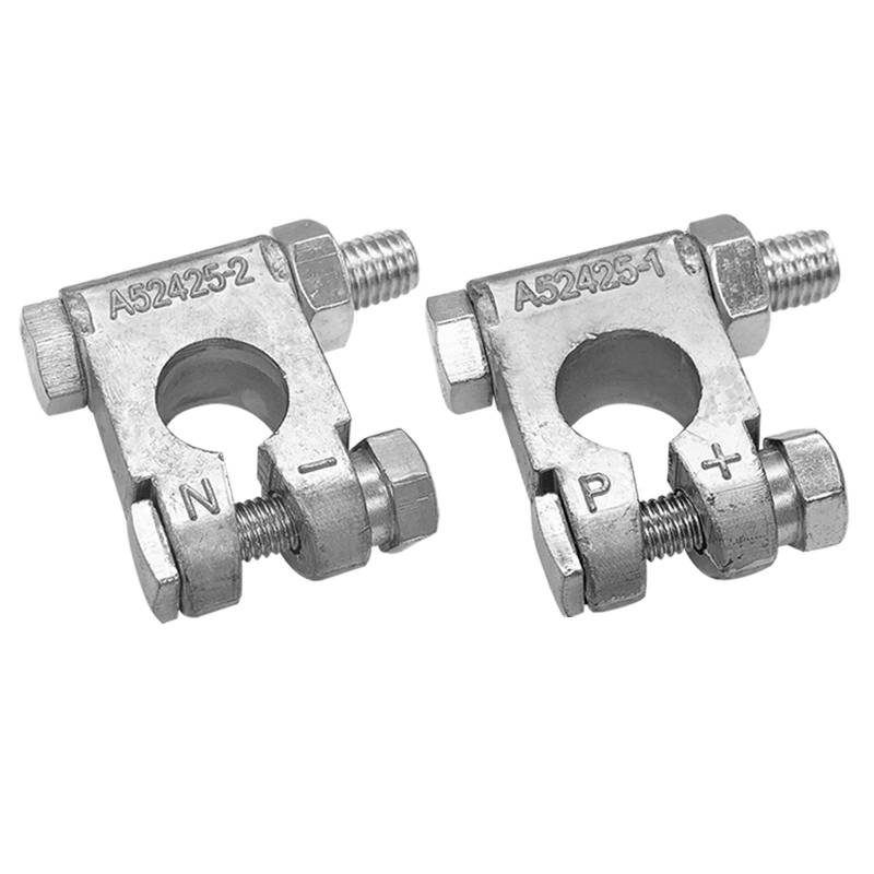 Ampper Military Spec Batterieklemme Ende, Top Post Batterieklemme Set für Marine Auto Boot RV Fahrzeuge (1 Paar) von Ampper