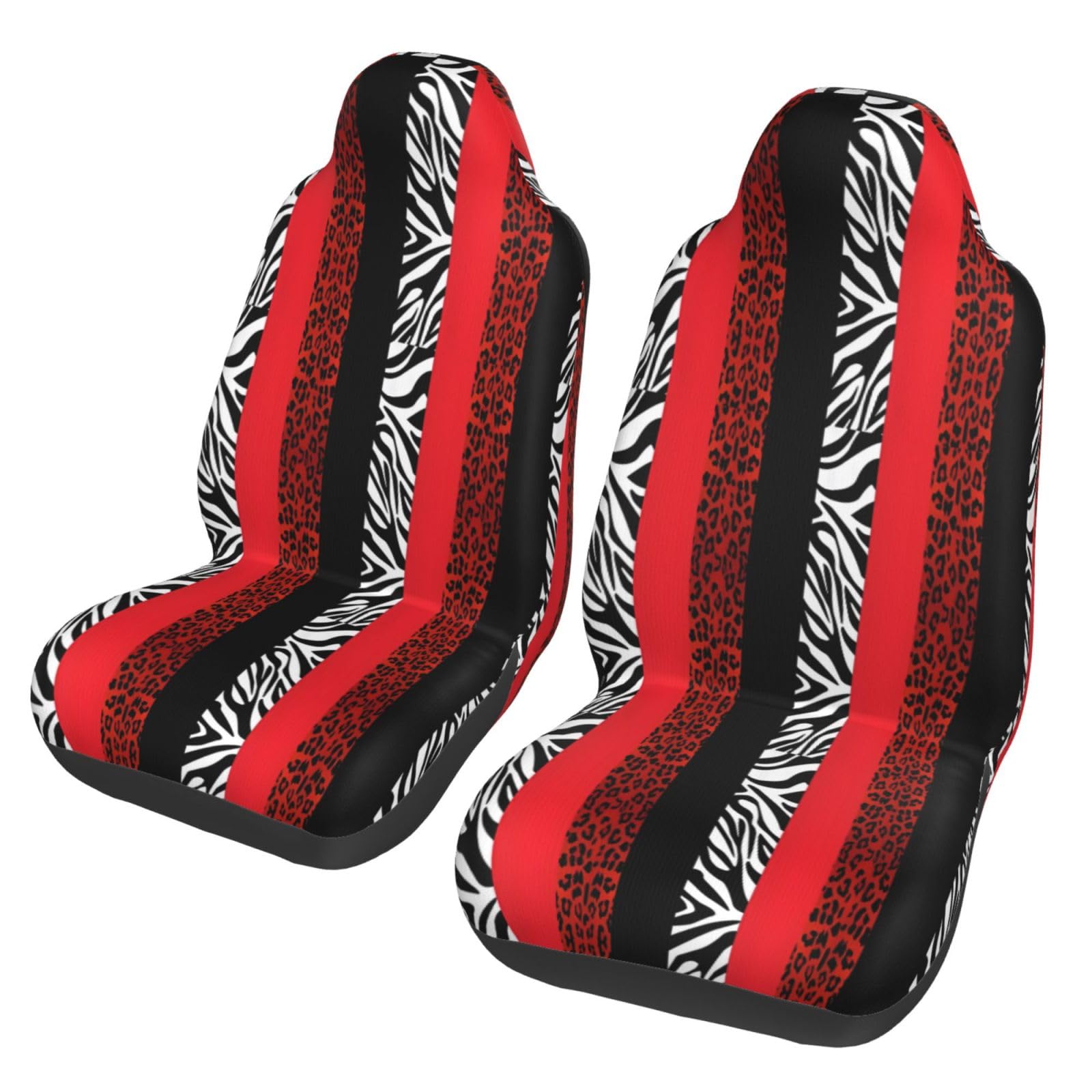 Sitzbezüge Autositzbezug Autositzschoner Wasserdicht Universal Rot Leopard und Zebra Tier Sitzbezüge Autositzbezug Autositzschoner Wasserdicht Universal Rot Leopard und Zebra Tier von Amrole
