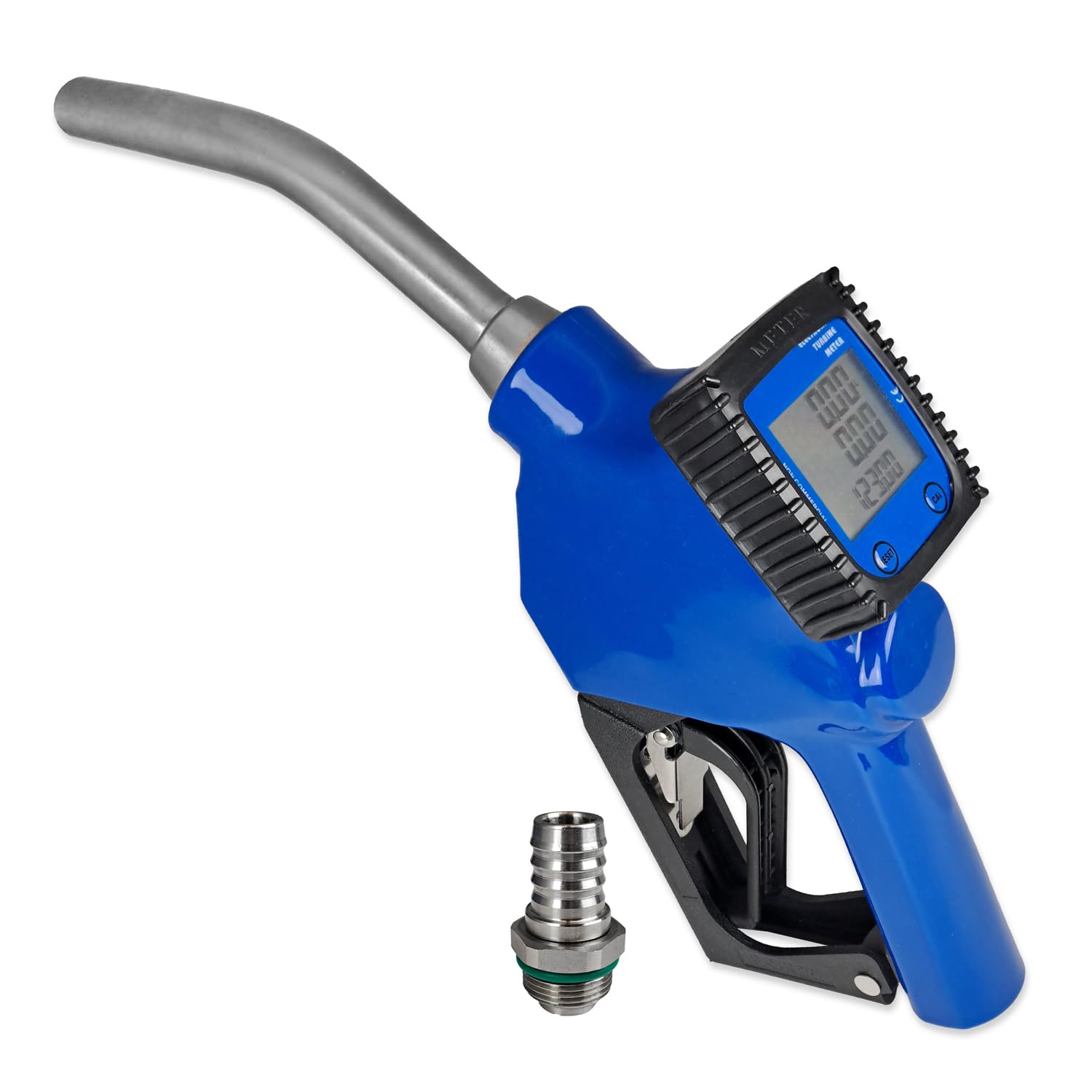Diesel Zapfpistole Digital Zählwerk für Dieselpumpe, Adblue, Heizölpumpe Ölpumpe, Aluminium, Digital Zählwerk Adblue Zapfpistole mit Display von AMUR