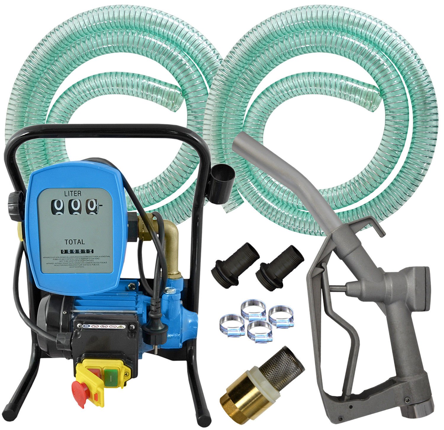 AMUR Dieselpumpen Heizölpumpe Biodiesel elektrische Kraftstoffpumpe Ölpumpe Fasspumpe Dieselpumpe Umfülpumpe Selbsansaugend mit Zapfpistole, Zähler und Zubehör Set Power 600-230V AMUR Dieselpumpen Heizölpumpe Biodiesel elektrische Kraftstoffpumpe Ölpumpe Fasspumpe Dieselpumpe Umfülpumpe Selbsansaugend mit Zapfpistole, Zähler und Zubehör Set Power 600-230V von AMUR
