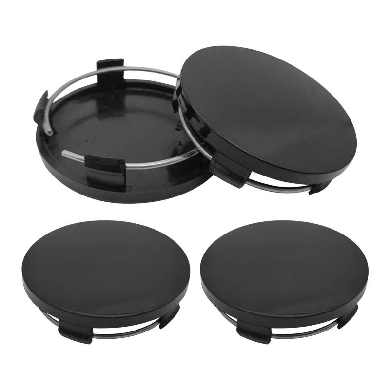 4 Stück Nabendeckel 60mm, Universal Radnabenkappen, Radnabenabdeckung Polierte Oberfläche, Universal Abs Silber Nabenkappen, (OD 60mm ID 56mm) von Amusingtao