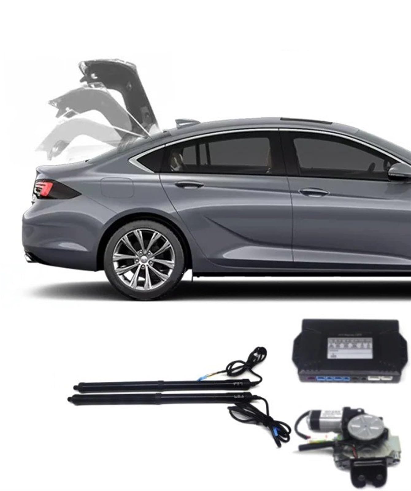 Autoteile Für Buick Für Regal 2017-2023 Elektrische Heckklappe Hebebühne Auto Automatische Kofferraum Öffnung Stick Fuß Kit Elektrische Gasfeder(with Kick Sensor) von Amxaqjc