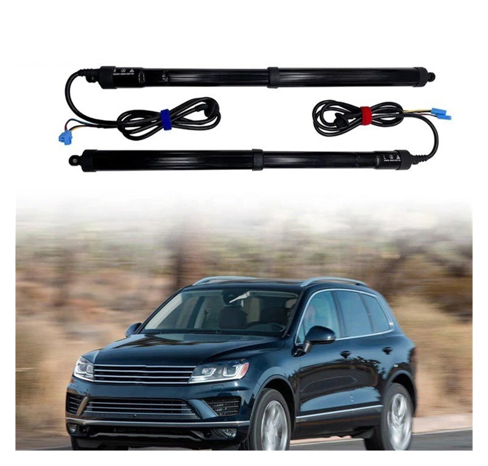 Autoteile Für VW Für Touareg 2011–2024, Elektrischer Kofferraumdeckel, Variante Mit Automatischem Start, Elektrische Heckklappen-Anhängerkupplung Elektrische Gasfeder(with Kick Sensor) von Amxaqjc