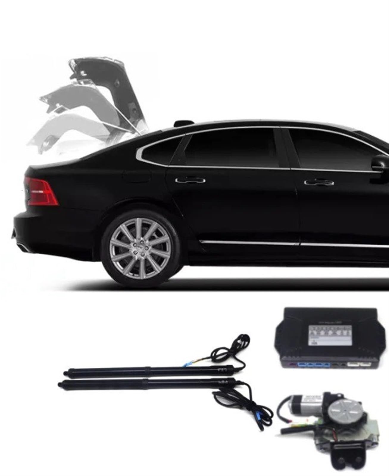 Autoteile Für Volvo S90 2017 2018 2019 2020 2021 2022 2023 Elektrische Heckklappe Hebebühne Auto Automatische Kofferraum Öffnung Drift Stick Kit Elektrische Gasfeder(with Kick Sensor) von Amxaqjc