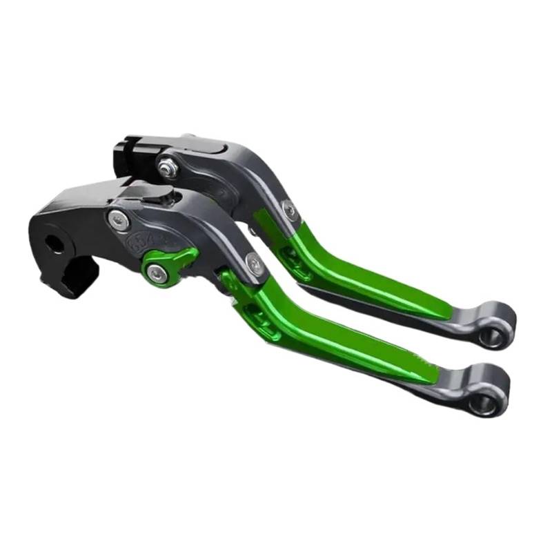Motorrad Bremshebel Für CFMOTO 450SR 400NK 450SS 450NK 2013–2022 2023 2024 Motorkupplungshebel Bremshebel-Set, Verstellbare Klappgriffhebel Kupplungsbremshebel(Green C) von Amxaqjc