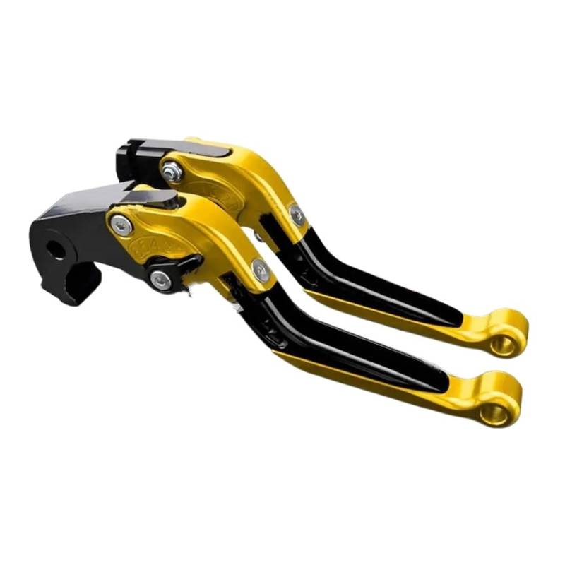 Motorrad Bremshebel Für SYM Für CRUiSYM 125/250/300/150X 2020 2021 2022 2023 2024 Motor Einstellbare Klapp Kupplung Hebel Bremshebel Set Kupplungsbremshebel(Yellow B) von Amxaqjc