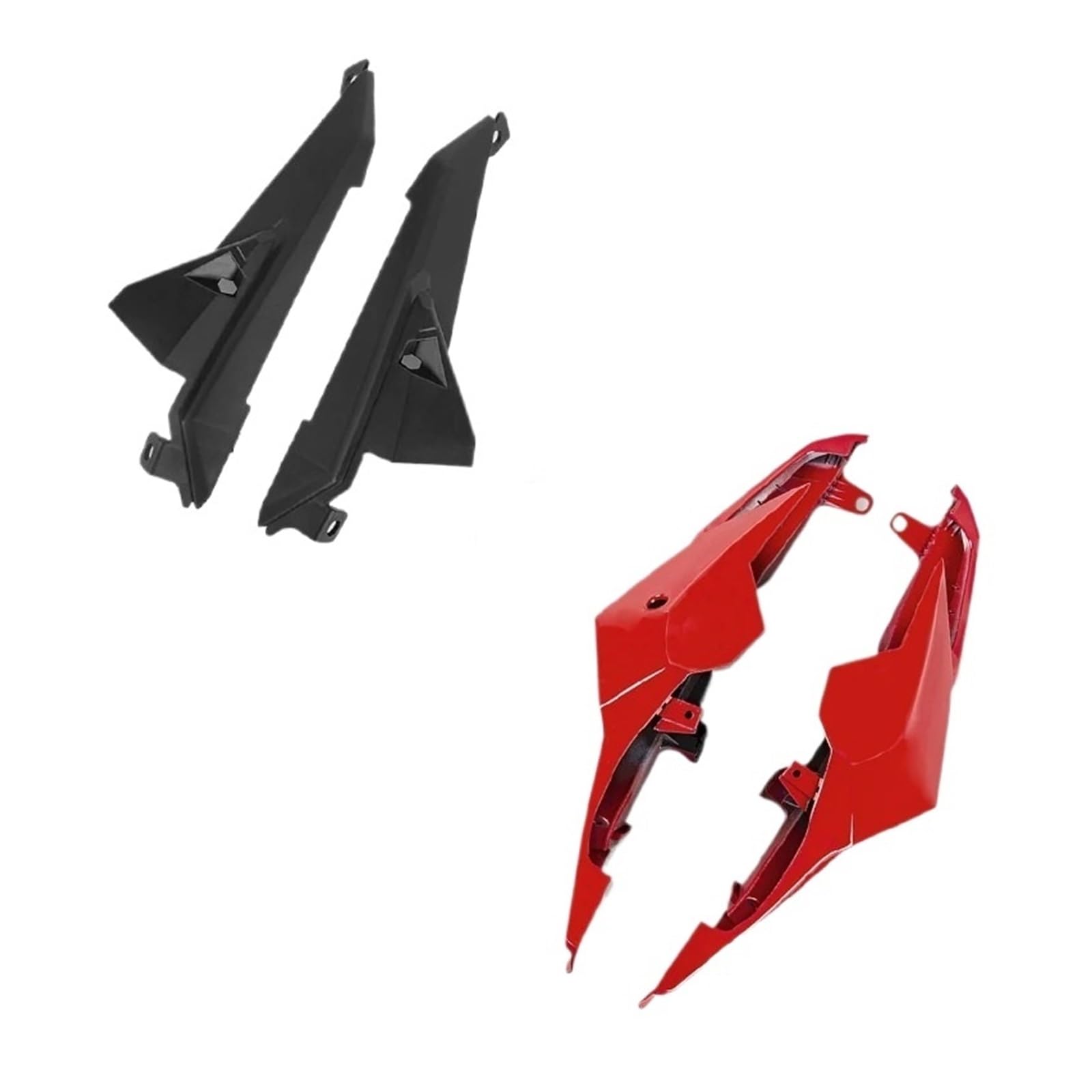 Motorrad Vorderspoiler Für CB650R Für CBR650R 2021 2022 2023 Motorrad Rücksitz Seitenschieber Heckspoiler Schutzabdeckung Reitstock Motorrad Spoiler(Type-D) von Amxaqjc