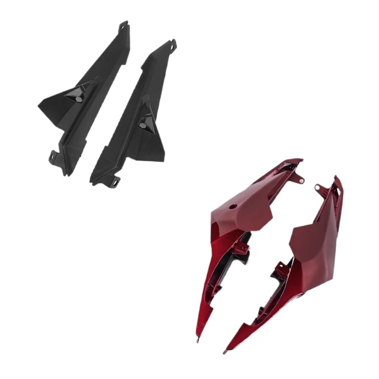 Motorrad Vorderspoiler Für CB650R Für CBR650R 2021 2022 2023 Motorrad Rücksitz Seitenschieber Heckspoiler Schutzabdeckung Reitstock Motorrad Spoiler(Type-E) von Amxaqjc