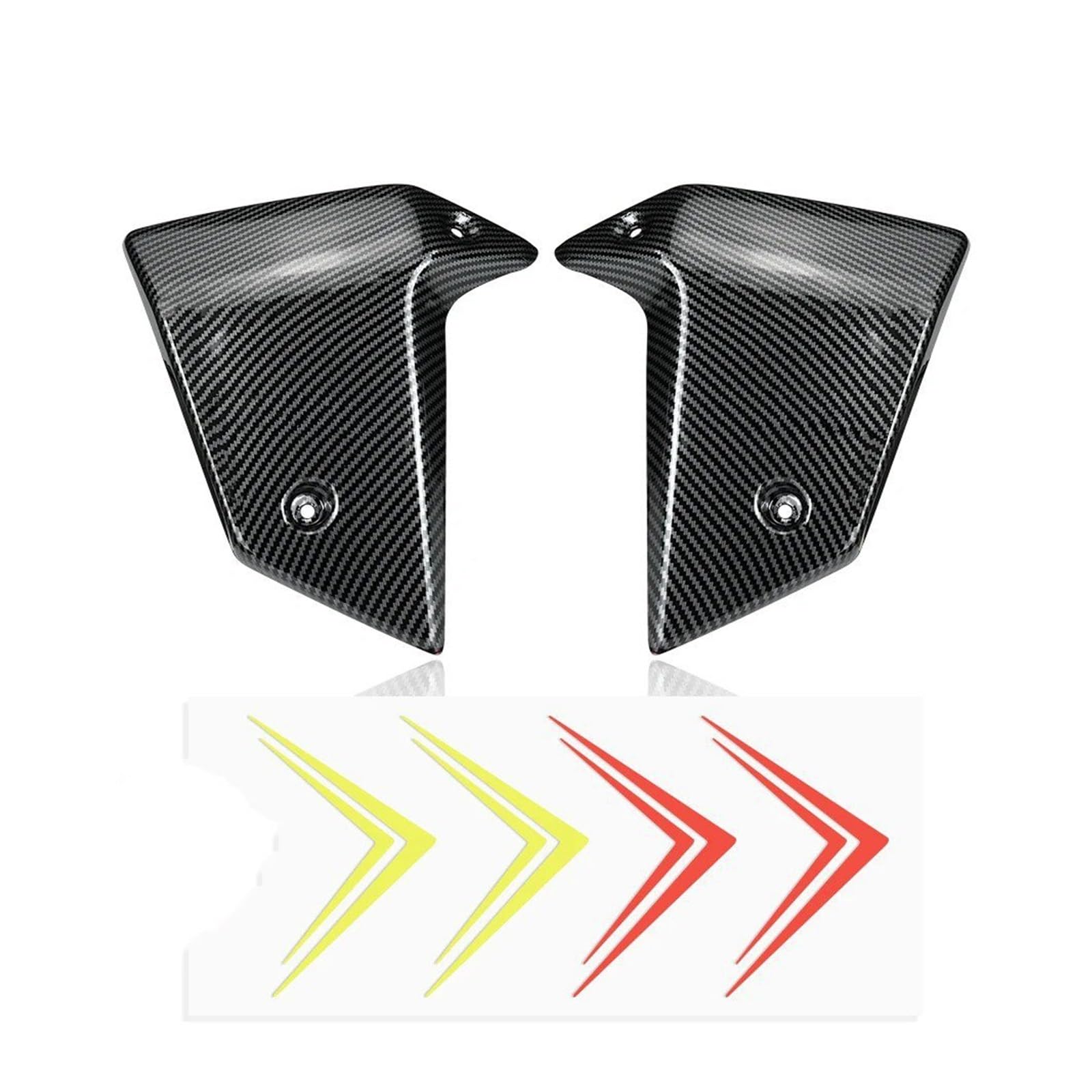 Motorrad Vorderspoiler Für CB750 Für Hornet 2022-2025 Kühlerschutz Motorrad Seitenverkleidung Seitenspoiler Aerodynamische Flügelabweiser Motorrad Spoiler(Carbon Fiber Pattern) von Amxaqjc