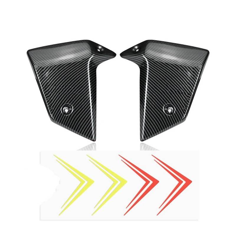 Motorrad Vorderspoiler Für CB750 Für Hornet 2022-2025 Kühlerschutz Motorrad Seitenverkleidung Seitenspoiler Aerodynamische Flügelabweiser Motorrad Spoiler(Carbon Fiber Pattern) von Amxaqjc