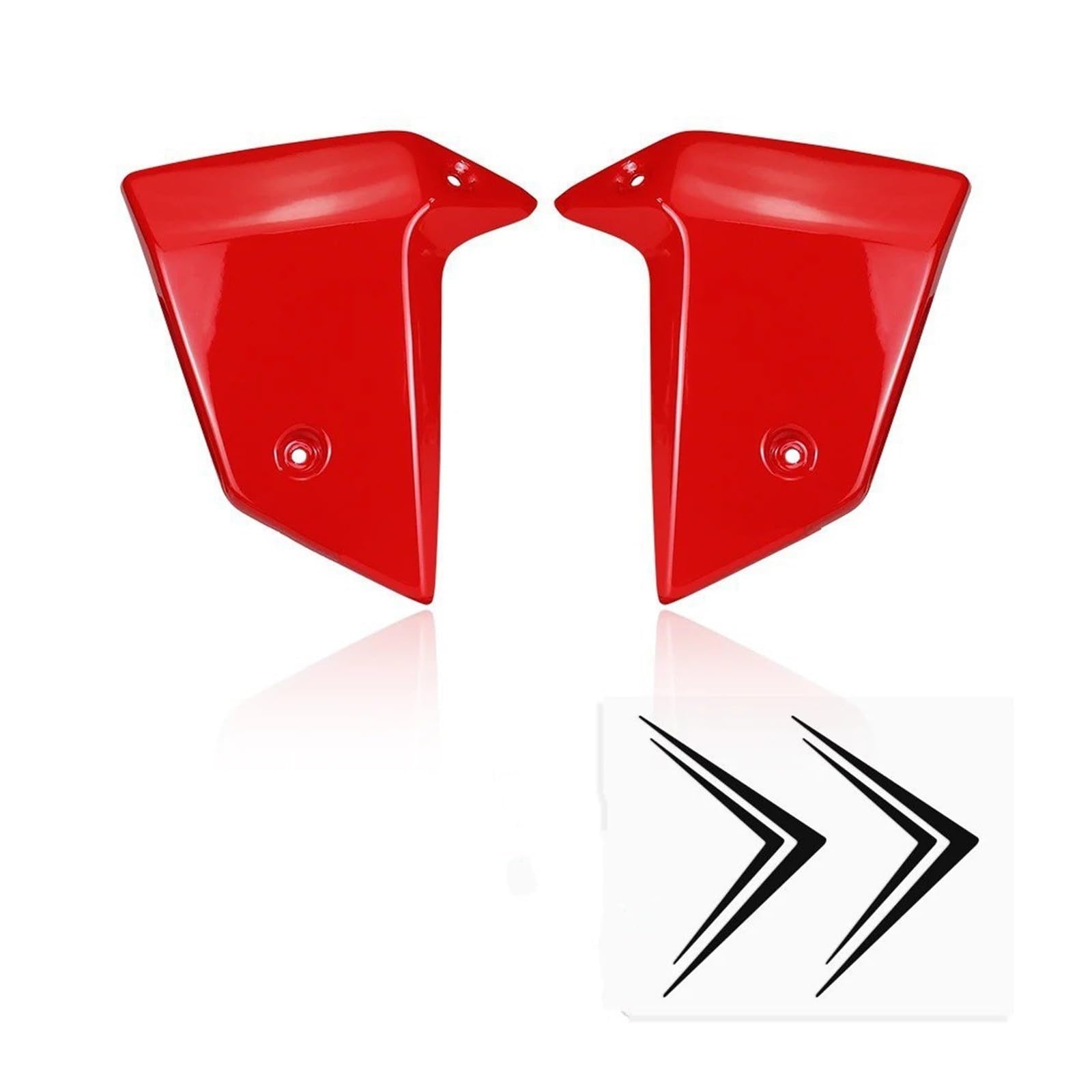 Motorrad Vorderspoiler Für CB750 Für Hornet 2022-2025 Kühlerschutz Motorrad Seitenverkleidung Seitenspoiler Aerodynamische Flügelabweiser Motorrad Spoiler(Red) von Amxaqjc