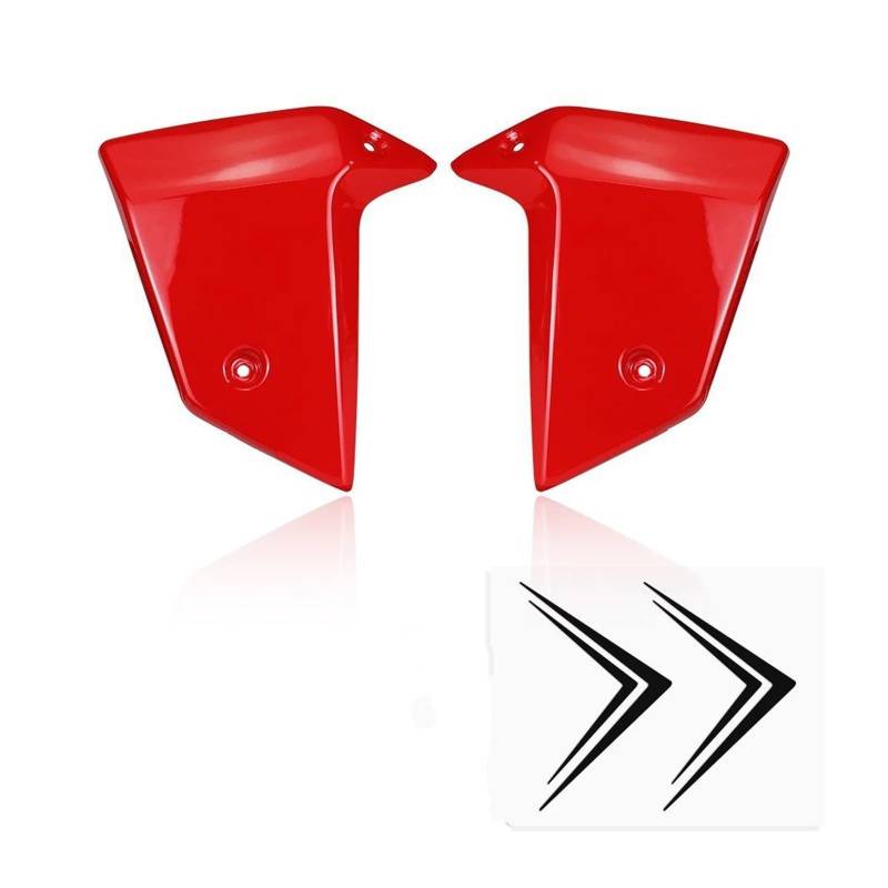 Motorrad Vorderspoiler Für CB750 Für Hornet 2022-2025 Kühlerschutz Motorrad Seitenverkleidung Seitenspoiler Aerodynamische Flügelabweiser Motorrad Spoiler(Red) von Amxaqjc