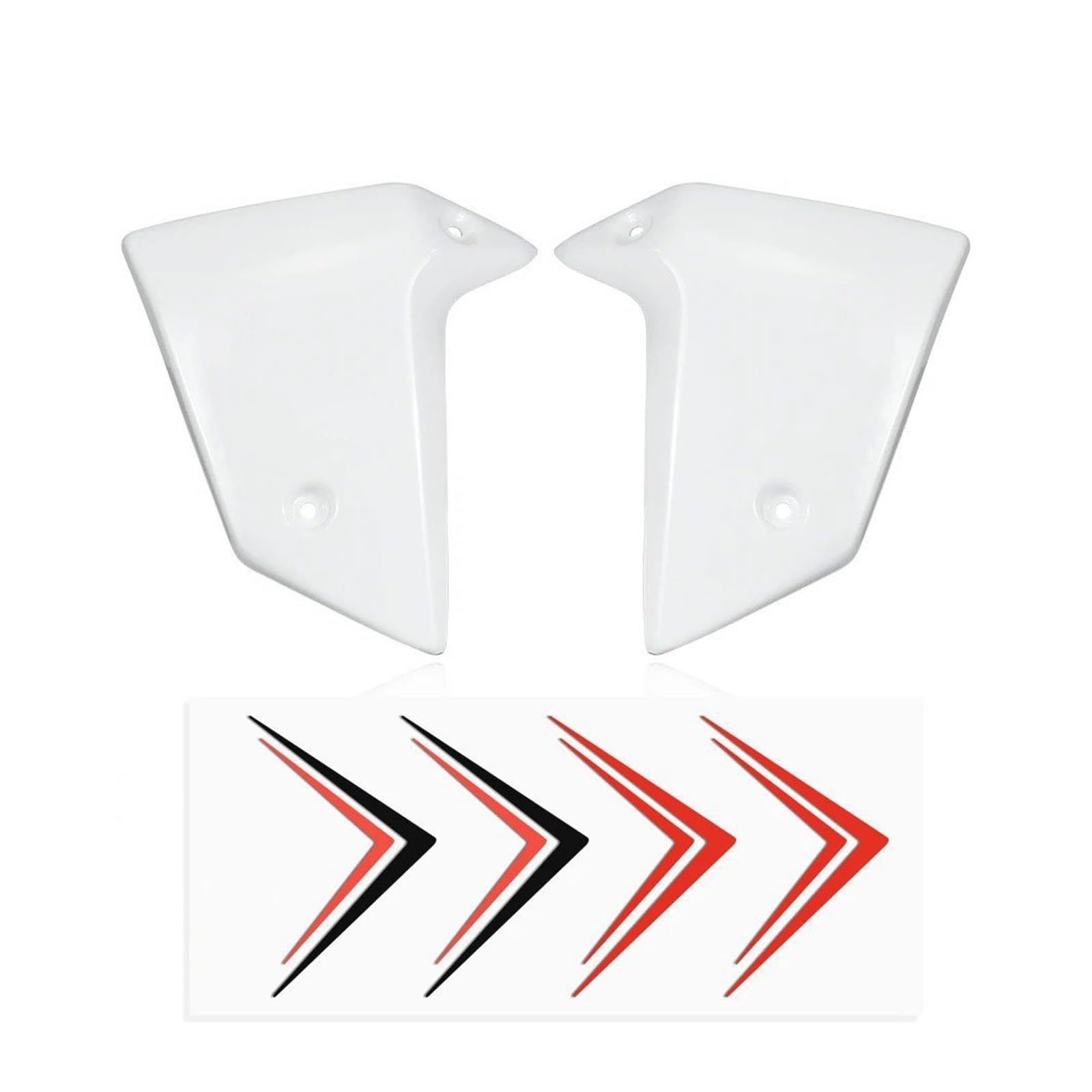 Motorrad Vorderspoiler Für CB750 Für Hornet 2022-2025 Kühlerschutz Motorrad Seitenverkleidung Seitenspoiler Aerodynamische Flügelabweiser Motorrad Spoiler(Weiß) von Amxaqjc