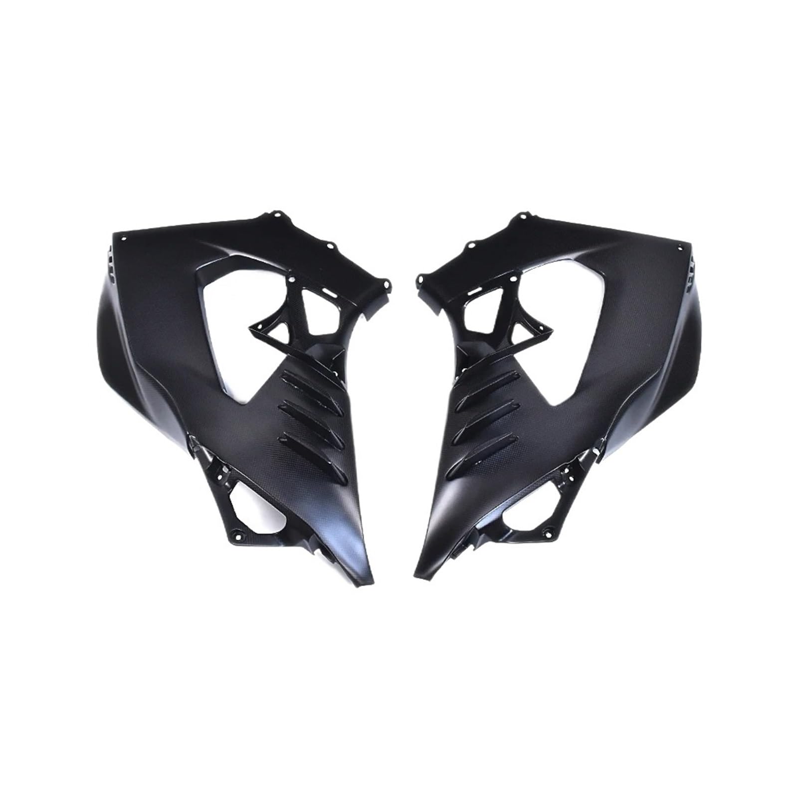 Motorrad Vorderspoiler Für CBR1000RR-R 2021 2022 2023 2024 Motorrad Verkleidung Kits Carbon Fiber Side Panels Schutz Spoiler Abdeckung Protector Motorrad Spoiler(Plain Weave Matte) von Amxaqjc