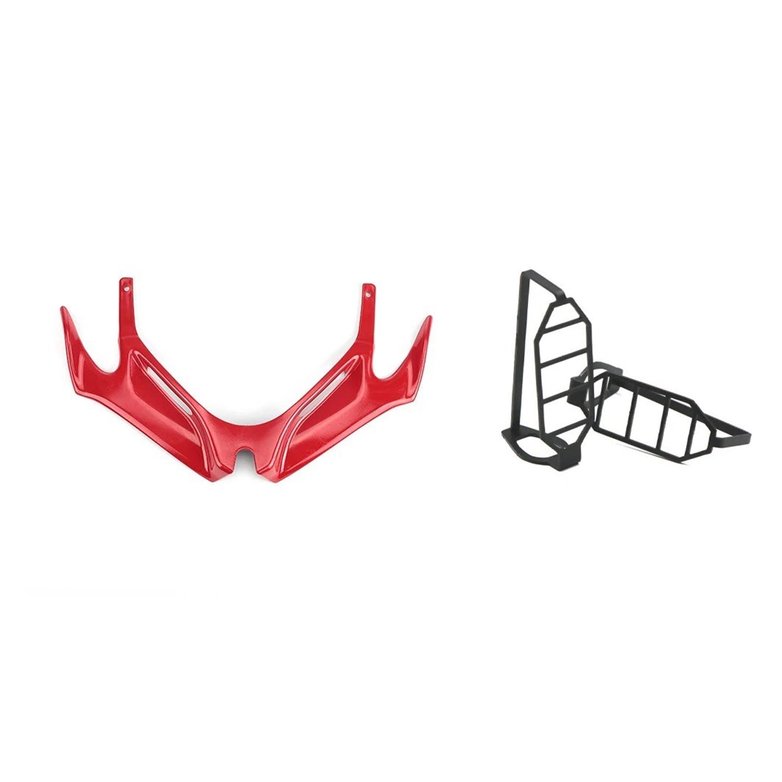 Motorrad Vorderspoiler Für CBR250RR 2017 2018 2019 2020 2021 Aerodynamische Winglet Motorrad Front Verkleidung Untere Abdeckung Schutz Schutz Motorrad Spoiler(Combo F) von Amxaqjc
