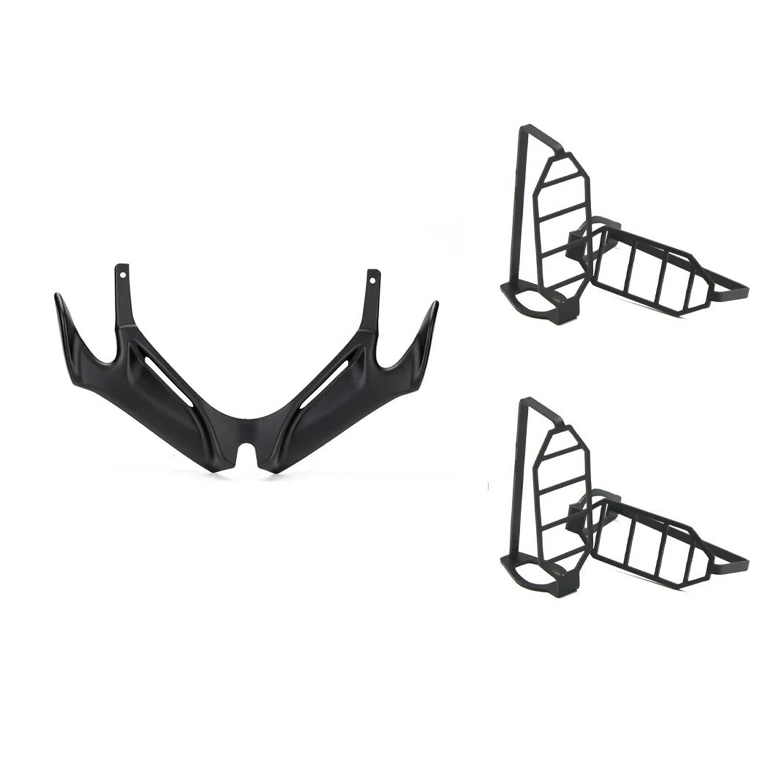 Motorrad Vorderspoiler Für CBR250RR 2017 2018 2019 2020 2021 Aerodynamische Winglet Motorrad Front Verkleidung Untere Abdeckung Schutz Schutz Motorrad Spoiler(Combo G) von Amxaqjc