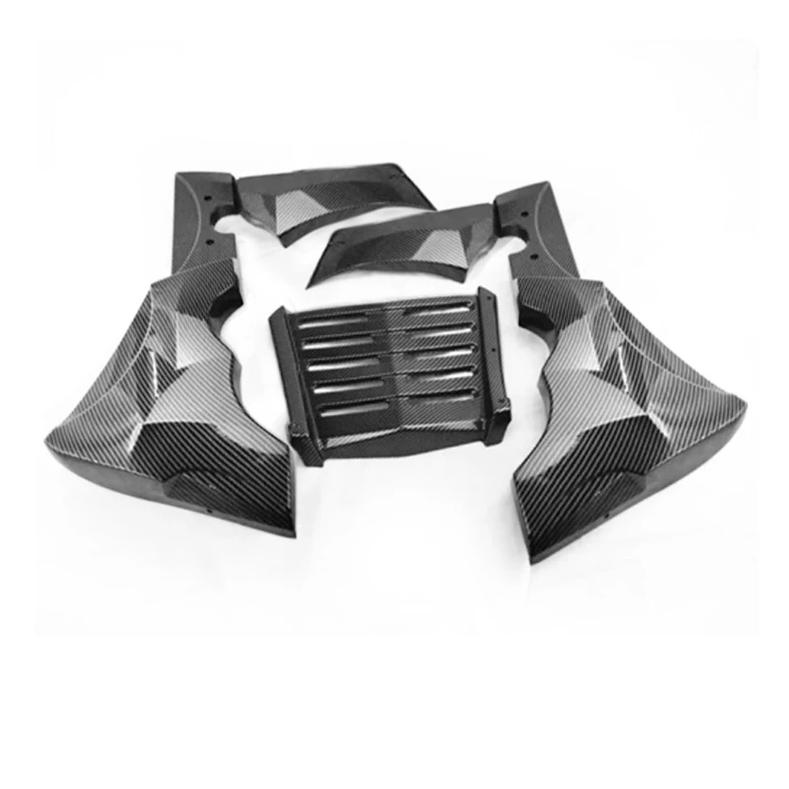 Motorrad Vorderspoiler Für CL300 CL500 2017-2023 Motorrad Schwarz Untere Verkleidung Frontspoiler Abdeckung Bauch Pan Panel Motor Schutz Motorrad Spoiler(Carbon Fiber Look) von Amxaqjc