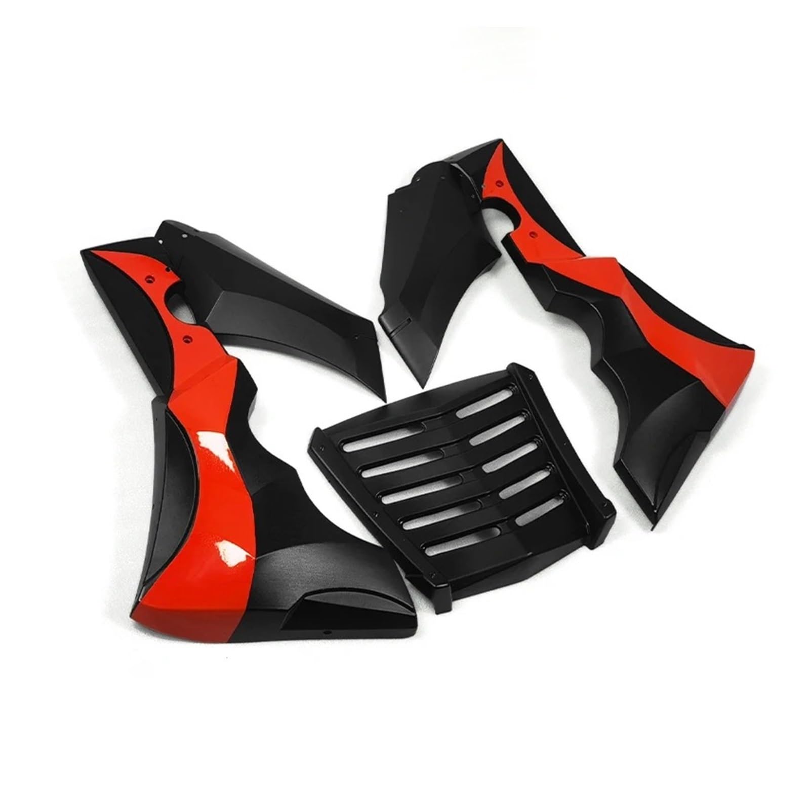 Motorrad Vorderspoiler Für CL300 CL500 2017-2023 Motorrad Schwarz Untere Verkleidung Frontspoiler Abdeckung Bauch Pan Panel Motor Schutz Motorrad Spoiler(Red-A) von Amxaqjc