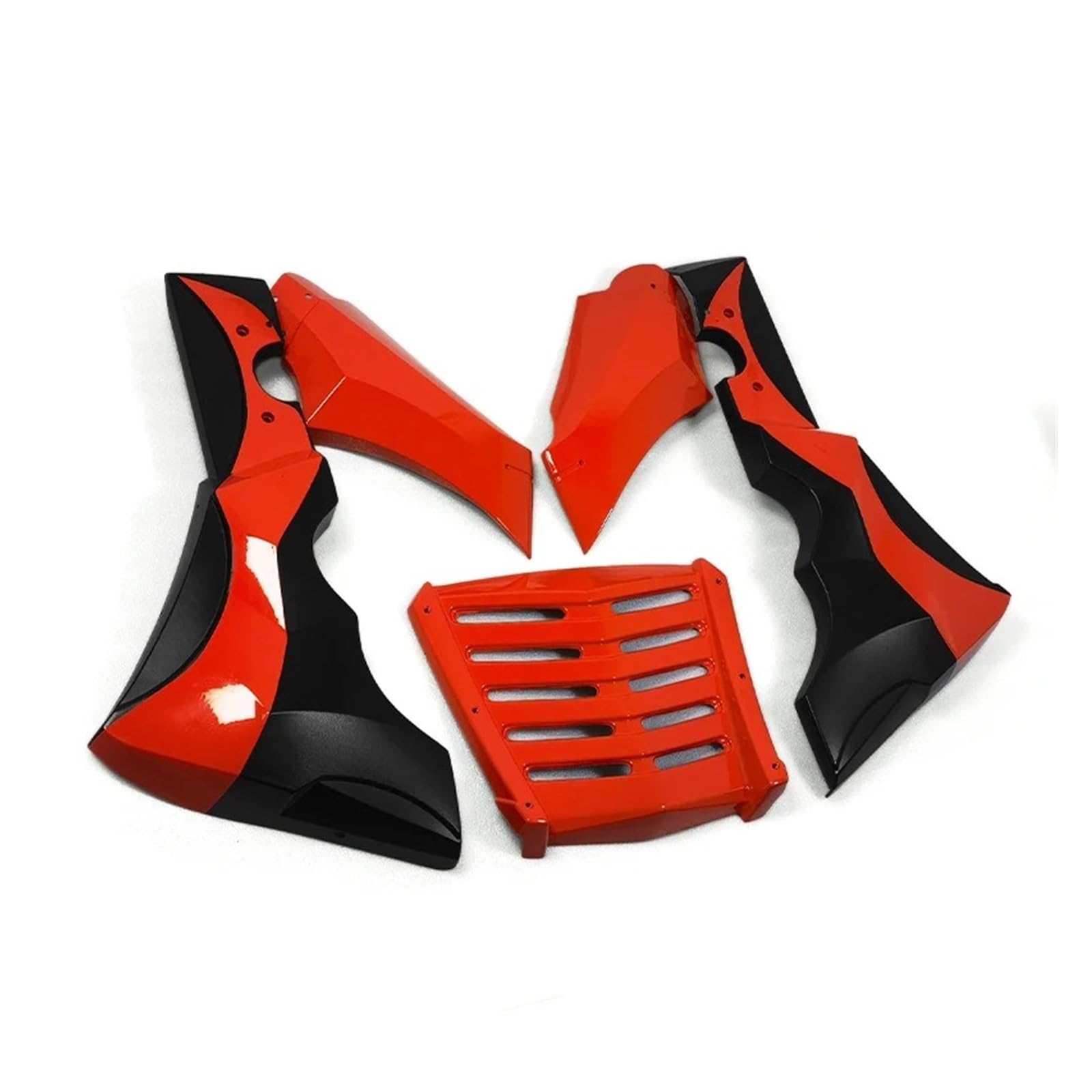 Motorrad Vorderspoiler Für CL300 CL500 2017-2023 Motorrad Schwarz Untere Verkleidung Frontspoiler Abdeckung Bauch Pan Panel Motor Schutz Motorrad Spoiler(Red-B) von Amxaqjc