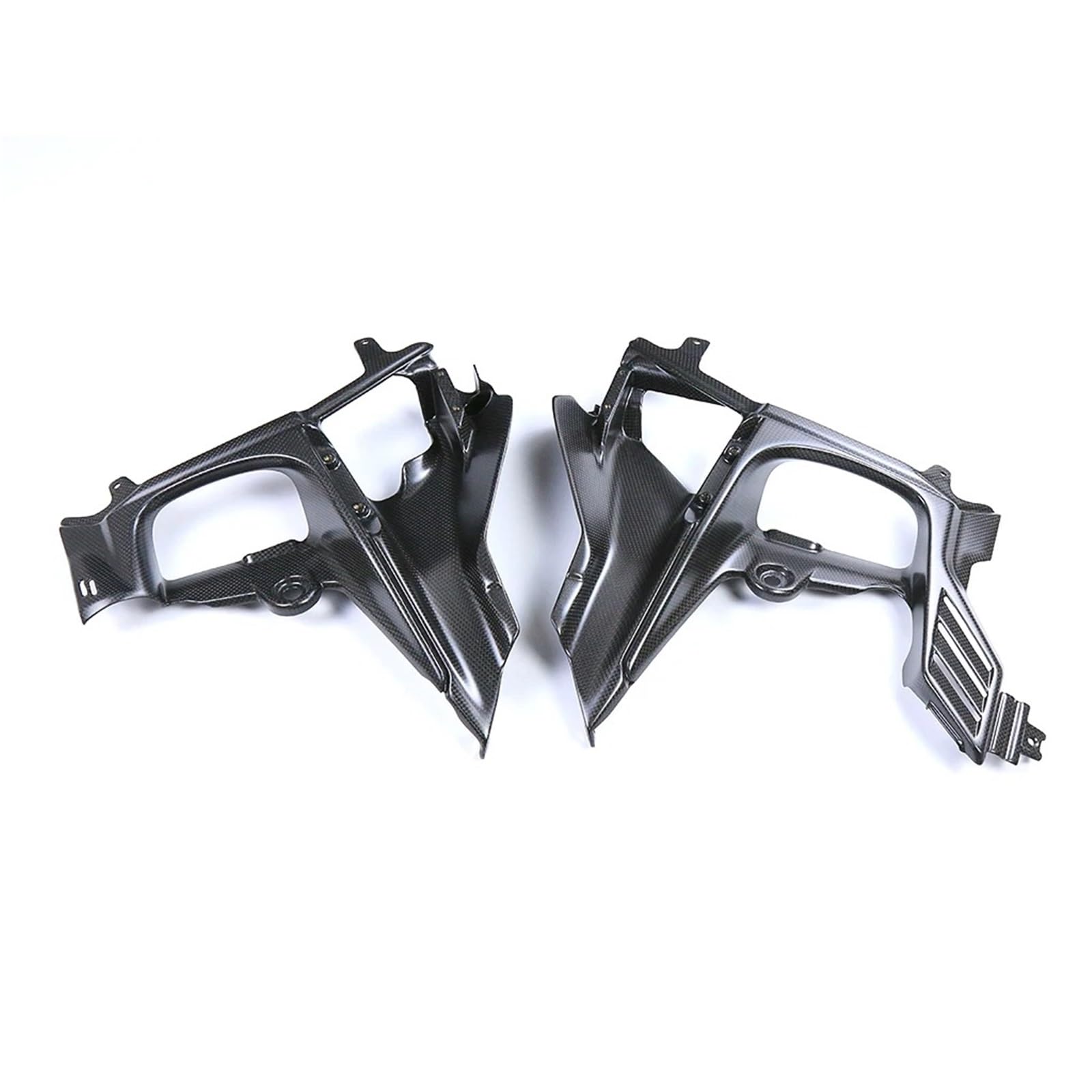 Motorrad Vorderspoiler Für Ducati Für Streetfighter V4 2020-2023 Motorrad 3K Carbon Fiber Front Verkleidung Tank Innenseiten Panels Spoiler Abdeckung Motorrad Spoiler(Plain Weave Matte) von Amxaqjc
