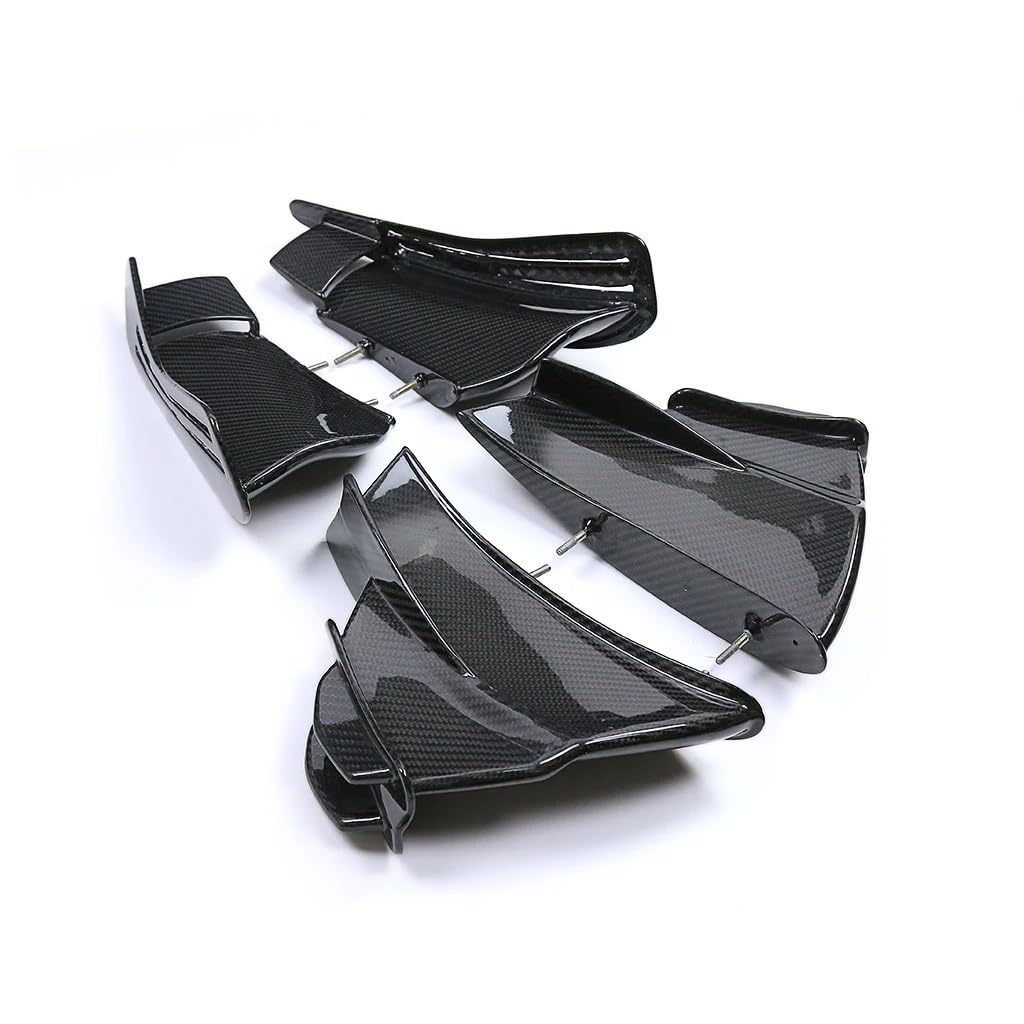 Motorrad Vorderspoiler Für Ducati Für Superleggera V4 Für PanigaleV4 2018-2024 Carbon Fiber Aerodynamik Winglets Air Deflektor Motorrad Verkleidung Kit Motorrad Spoiler(2022-2024) von Amxaqjc