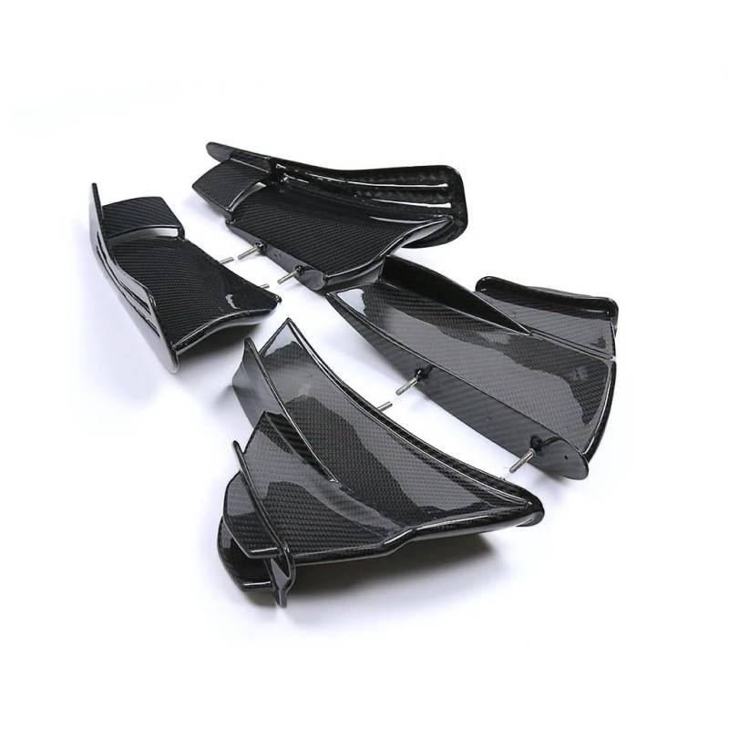 Motorrad Vorderspoiler Für Ducati Für Superleggera V4 Für PanigaleV4 2018-2024 Carbon Fiber Aerodynamik Winglets Air Deflektor Motorrad Verkleidung Kit Motorrad Spoiler(2022-2024) von Amxaqjc