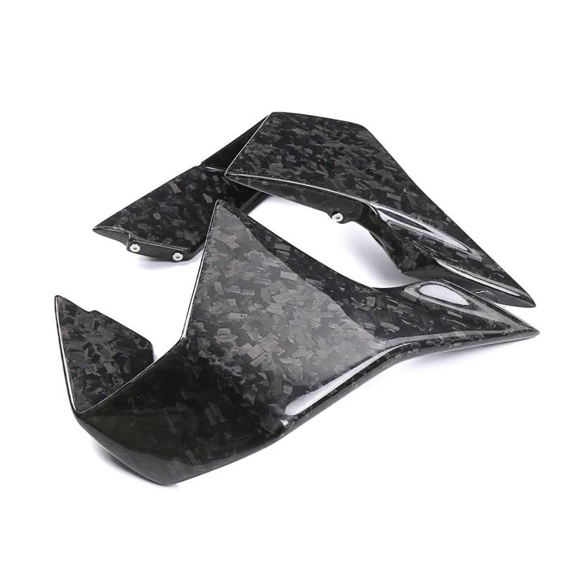 Motorrad Vorderspoiler Für Für M1000RR 2023 2024 Motorrad Carbon Fiber Körper Teile Seite Winglet Abdeckung Verkleidungen Kit Motorrad Spoiler(Forged Weave Glossy) von Amxaqjc