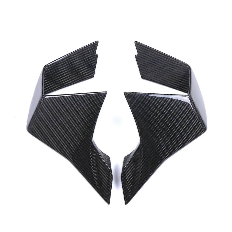 Motorrad Vorderspoiler Für Für M1000RR 2023 2024 Motorrad Carbon Fiber Körper Teile Seite Winglet Abdeckung Verkleidungen Kit Motorrad Spoiler(Twill Weave Glossy) von Amxaqjc