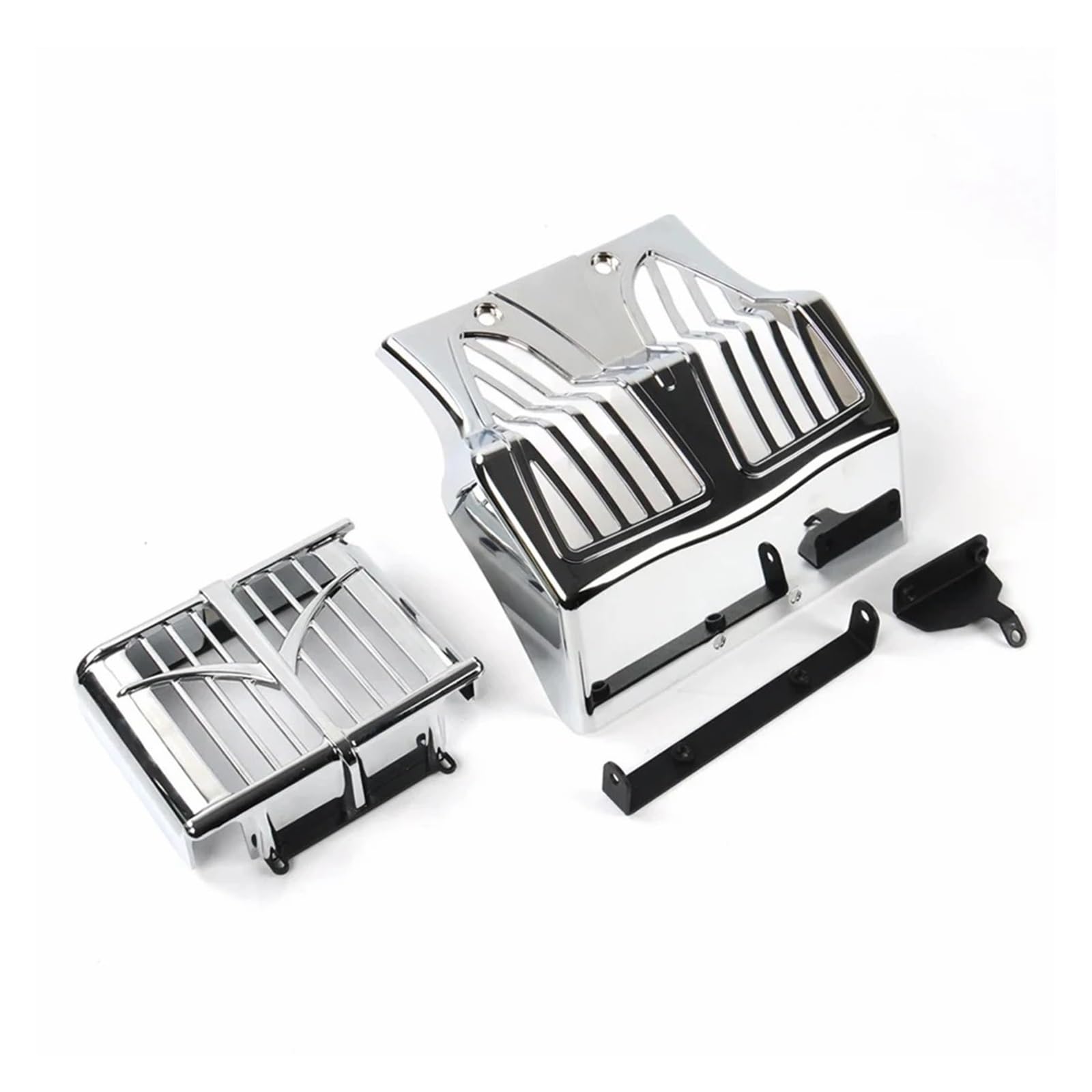 Motorrad Vorderspoiler Für Indian Für Bagger Für Challenger Für Pursuit Motorradverkleidung Untere Frontspoiler-Luftdammverkleidung Kotflügelschutzabdeckung Motorrad Spoiler(Chrome) von Amxaqjc