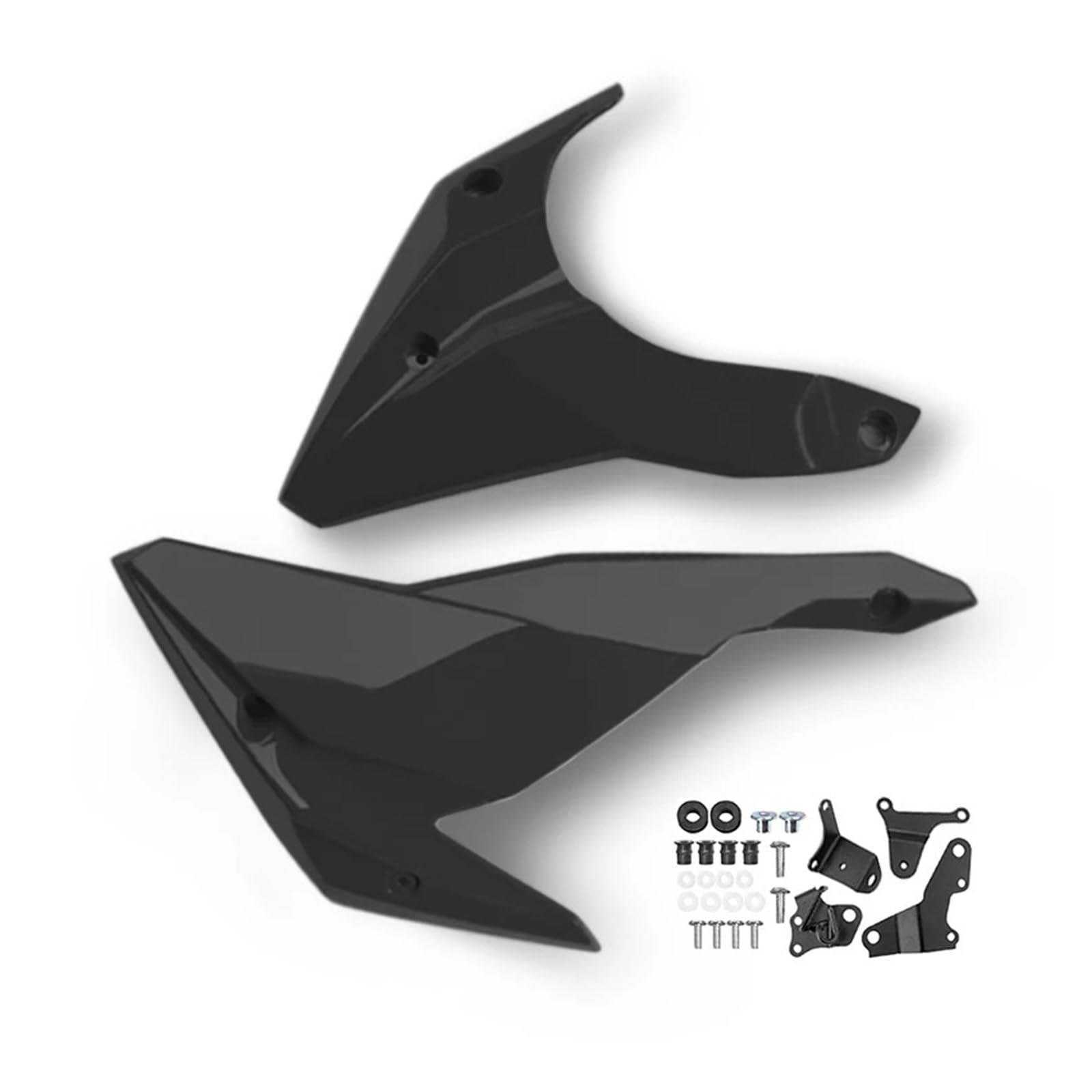Motorrad Vorderspoiler Für Kawasaki Z400 2018 2019 2020 2021 2022 2023 Motorrad Belly Pan Bellypan Unteren Motor Spoiler Cowling Schutz Verkleidung Motorrad Spoiler(Matte Black) von Amxaqjc