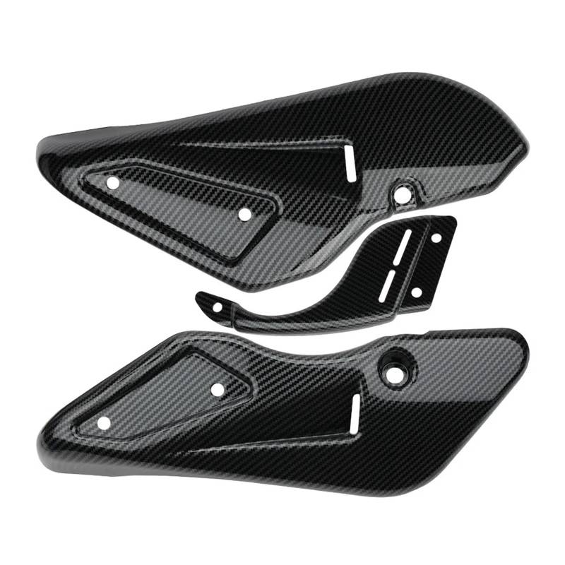 Motorrad Vorderspoiler Für Kawasaki Z900 RS SE Für Cafe 2018-2024 Unteren Panel Verkleidung Gugel Motorrad Bauch Pan Motor Spoiler Körper Rahmen Schutz Motorrad Spoiler(Carbon Fiber Look) von Amxaqjc