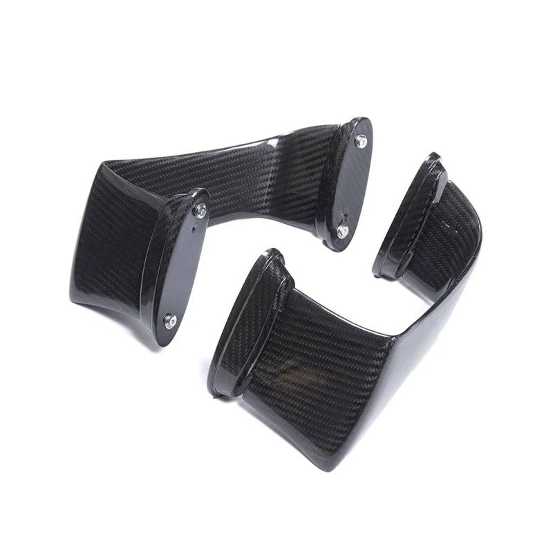 Motorrad Vorderspoiler Für Kawasaki ZX6R 2024 2025 Fairng Kit Motorrad Carbon Fiber Vorne Aerodynamische Spoiler Feste Flügel Abdeckung Protector Motorrad Spoiler von Amxaqjc