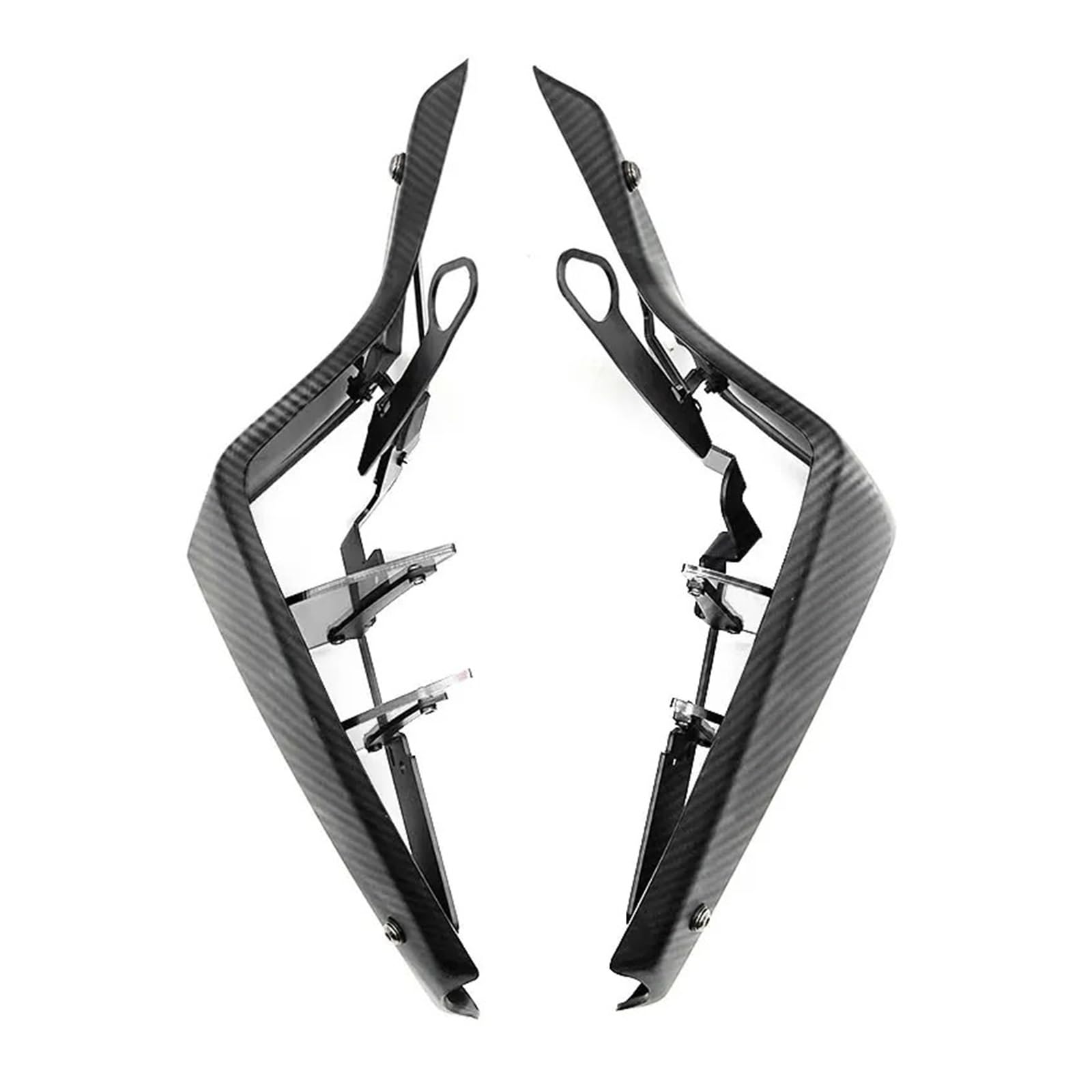 Motorrad Vorderspoiler Für MT-09 Für MT09 Für MT 09 SP 2021-2023 Motorrad Sport Downforce Naked Side Spoiler Aerodynamische Flügelabweiser Motorrad Spoiler(Carbon Look-Clear) von Amxaqjc