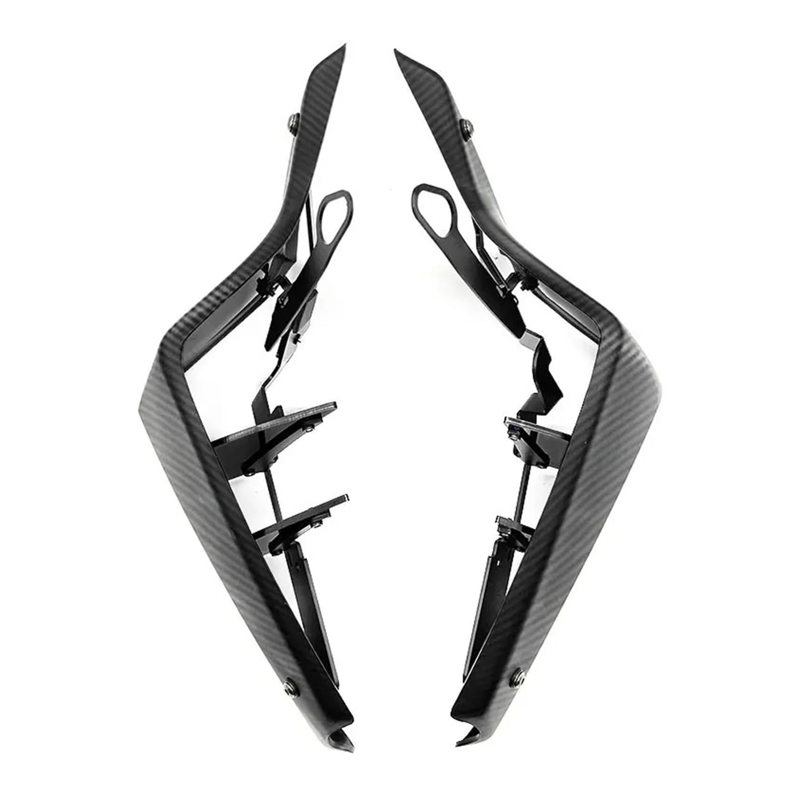Motorrad Vorderspoiler Für MT-09 Für MT09 Für MT 09 SP 2021-2023 Motorrad Sport Downforce Naked Side Spoiler Aerodynamische Flügelabweiser Motorrad Spoiler(Carbon Look-Gray) von Amxaqjc