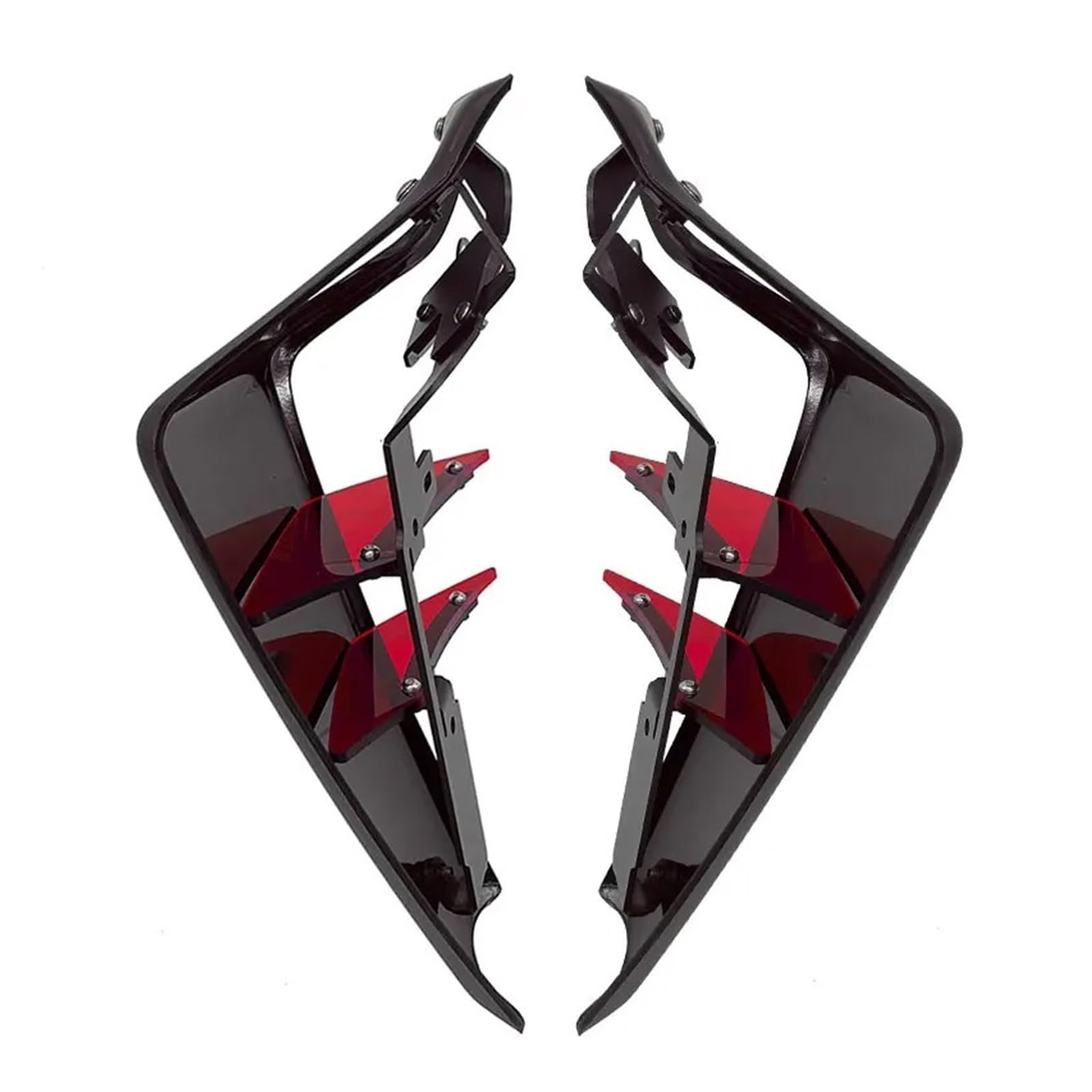 Motorrad Vorderspoiler Für MT-09 Für MT09 Für MT 09 SP 2021-2023 Motorrad Sport Downforce Naked Side Spoiler Aerodynamische Flügelabweiser Motorrad Spoiler(Matt Black-Red) von Amxaqjc