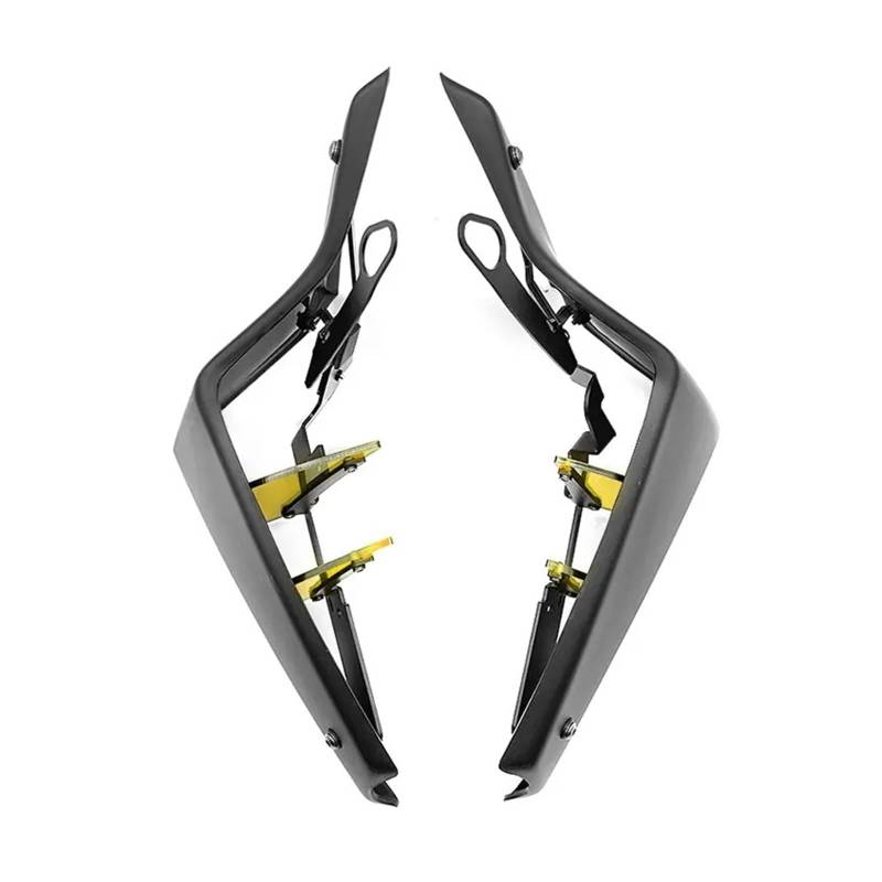 Motorrad Vorderspoiler Für MT-09 Für MT09 Für MT 09 SP 2021-2023 Motorrad Sport Downforce Naked Side Spoiler Aerodynamische Flügelabweiser Motorrad Spoiler(Matt-Black-Yellow) von Amxaqjc