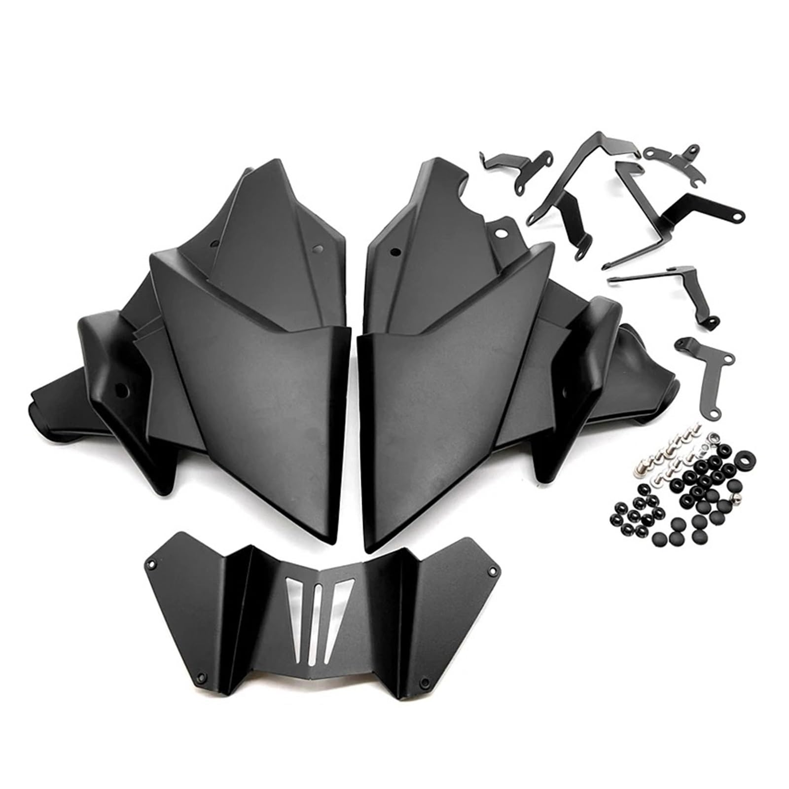 Motorrad Vorderspoiler Für MT-09 Für MT09 SP FZ09 FZ-09 2021 2022 2023 Motorrad Bauch Pan Motor Spoiler Unteren Verkleidung Rahmen Schutz Motorrad Spoiler(Matt Black) von Amxaqjc