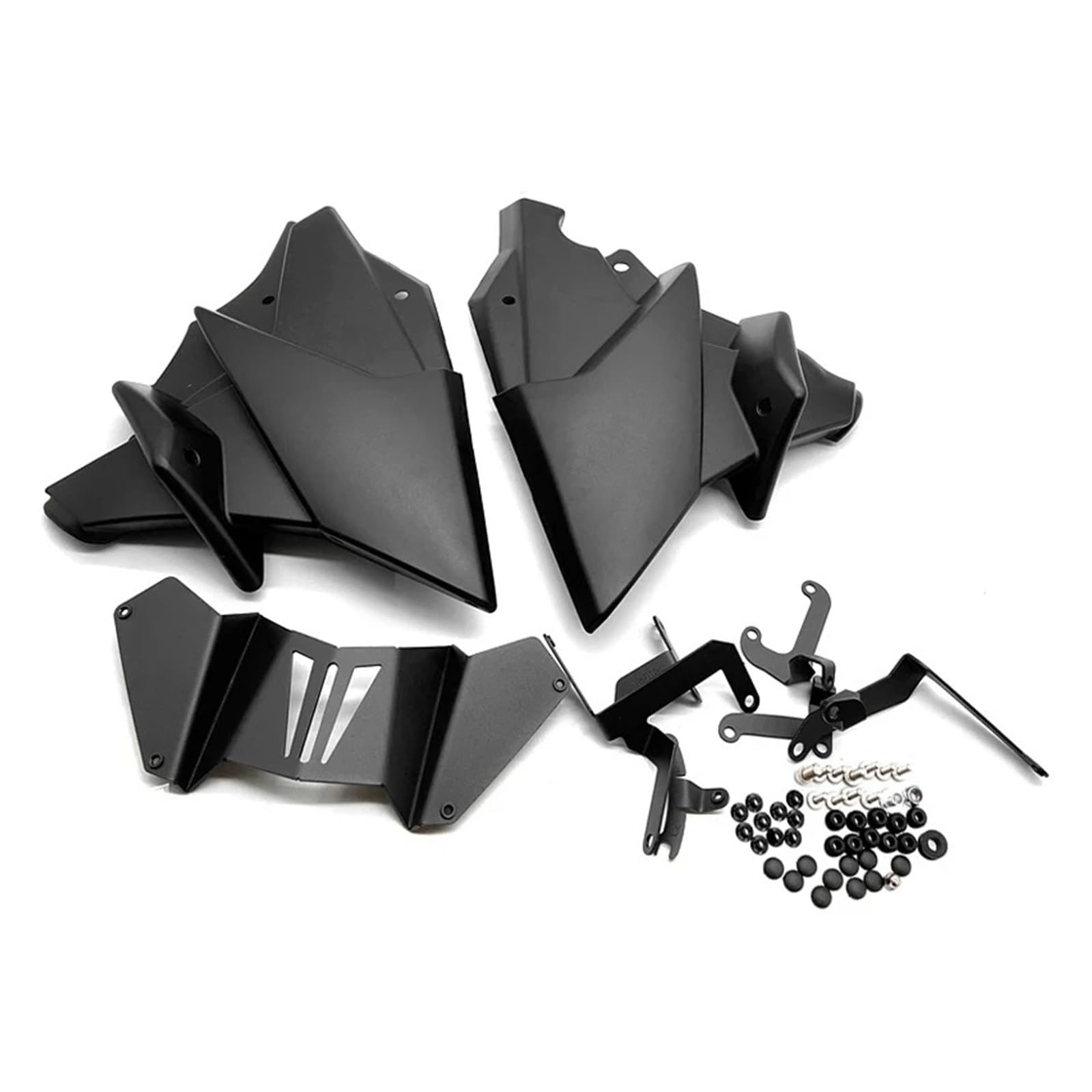 Motorrad Vorderspoiler Für MT-09 Für MT09 SP FZ09 FZ-09 2021-2024 Motorrad Bauchwanne Unterer Motorspoiler Verkleidungsschutz Abdeckung Bauchwanne Motorrad Spoiler(Matt Black) von Amxaqjc