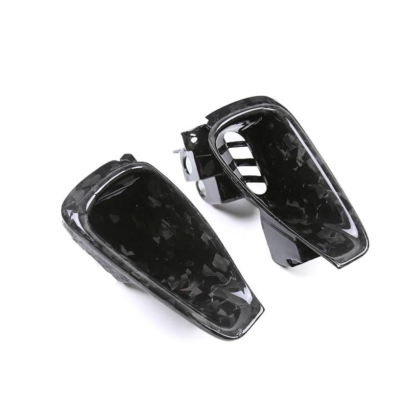 Motorrad Vorderspoiler Für MT09 FZ09 2021 2022 2023 2024 Motorrad Carbon Fiber Front Air Intake Vents Seite Spoiler Deflektoren Schutz Motorrad Spoiler(Forged Weave Glossy) von Amxaqjc
